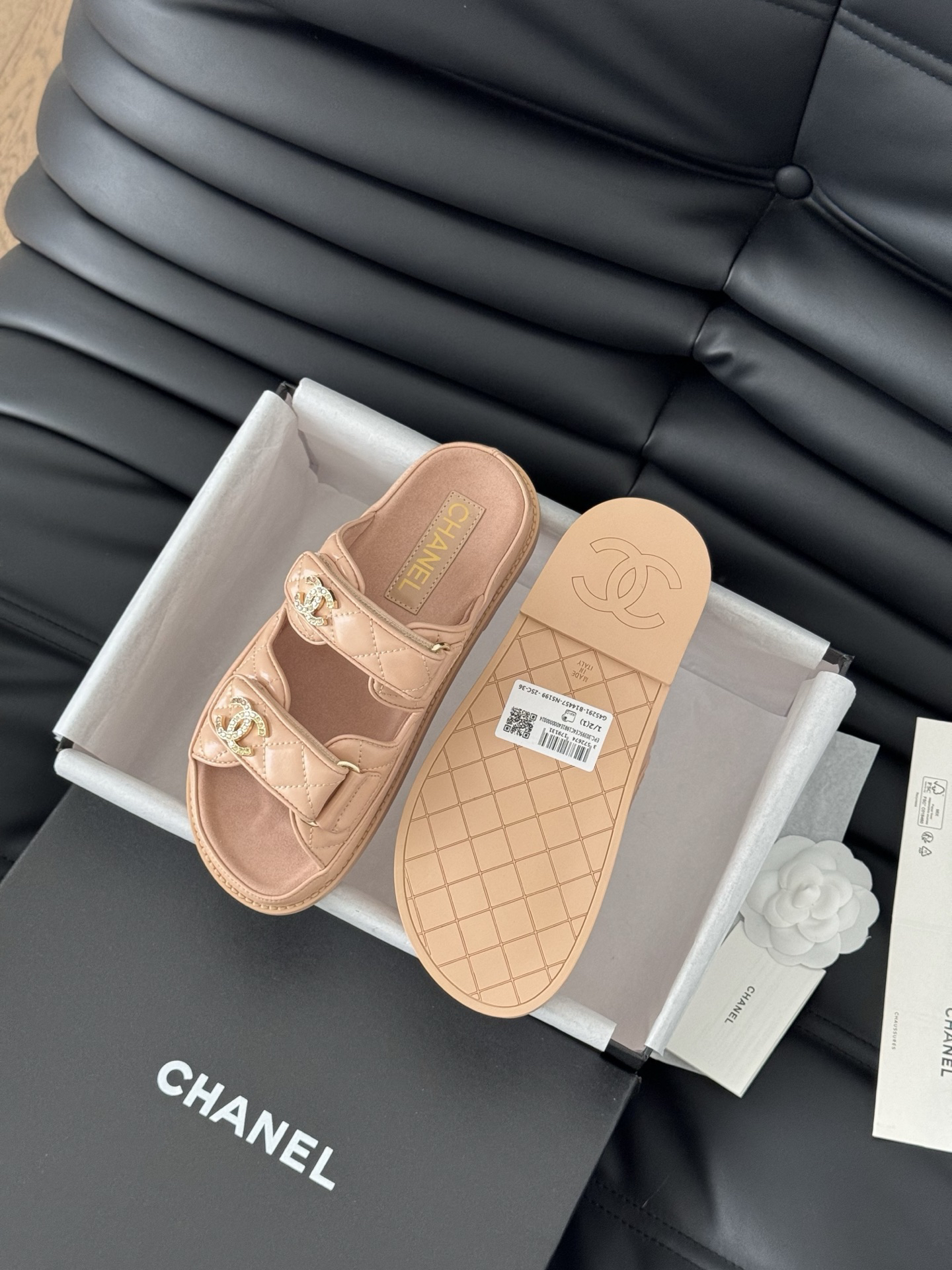 Chanel Lambskin Slippers