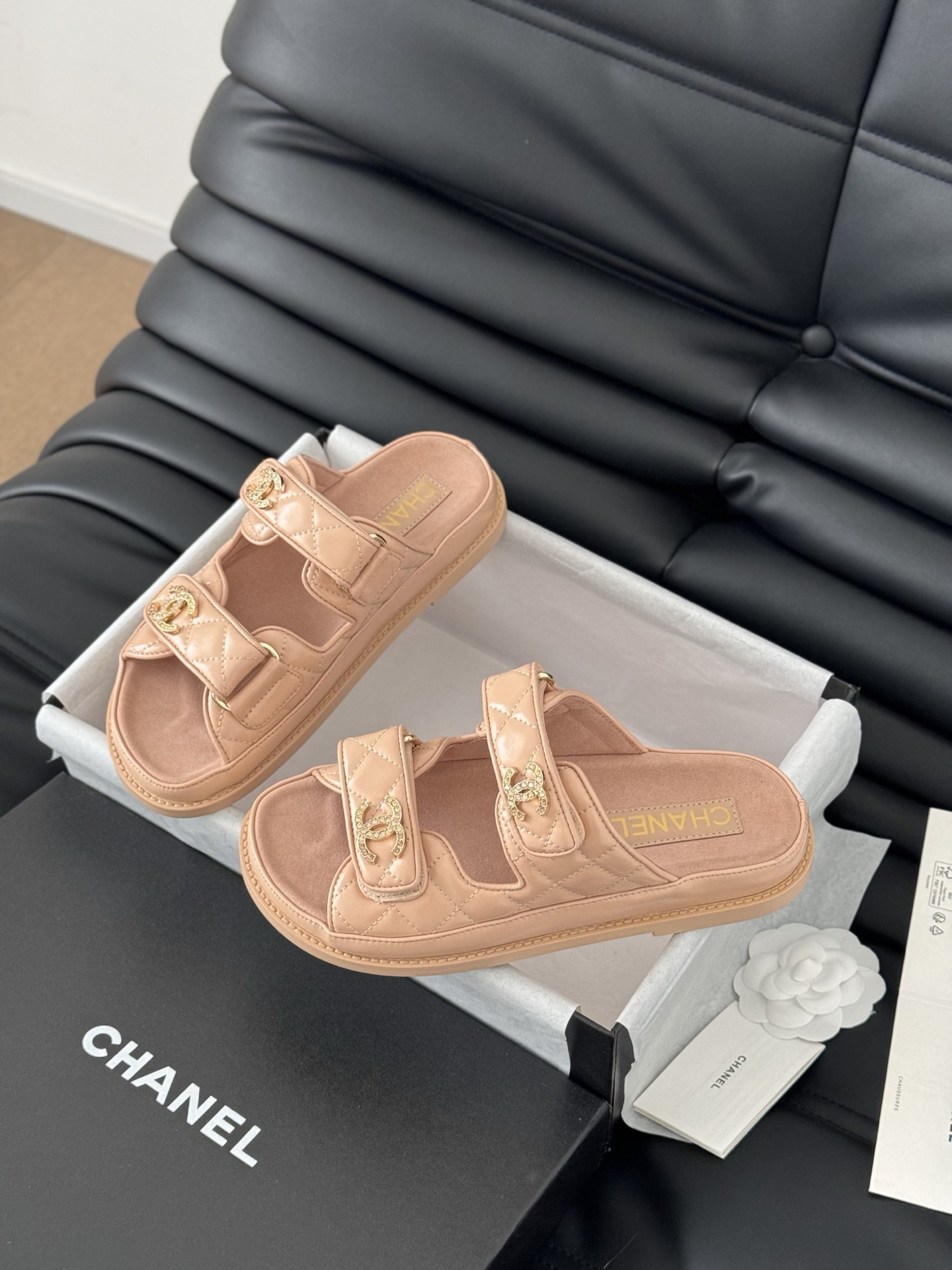 Chanel Lambskin Slippers