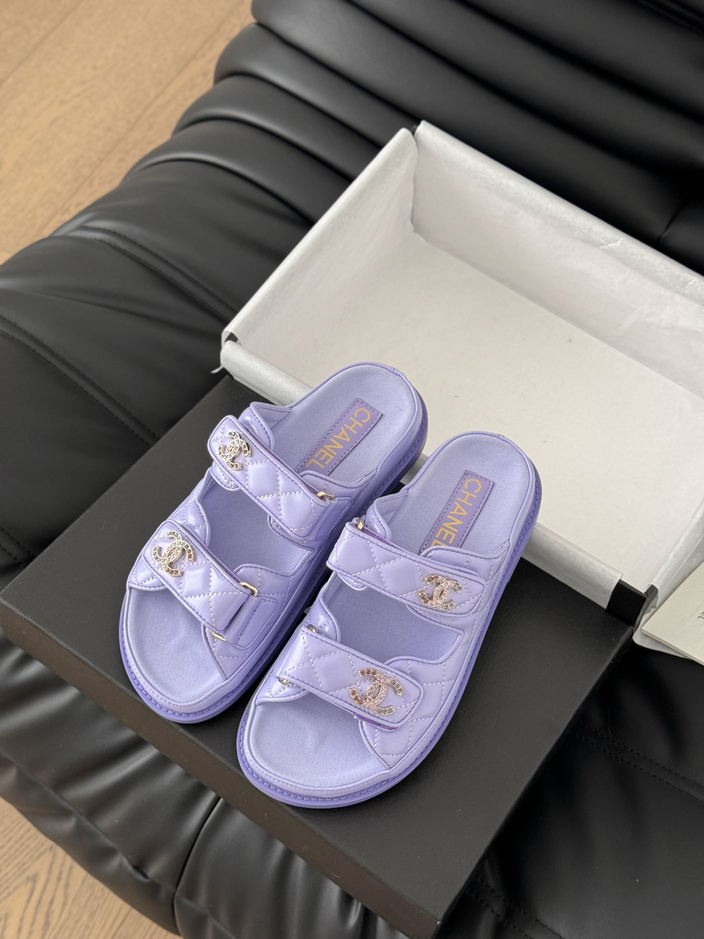 Chanel Lambskin Slippers