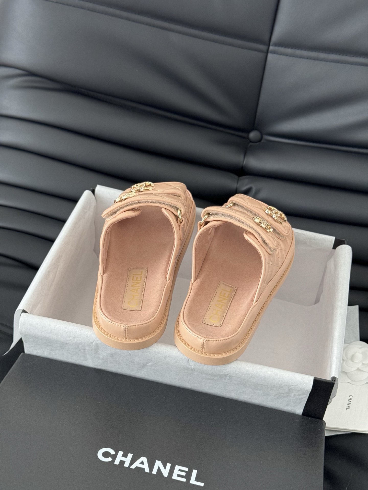 Chanel Lambskin Slippers