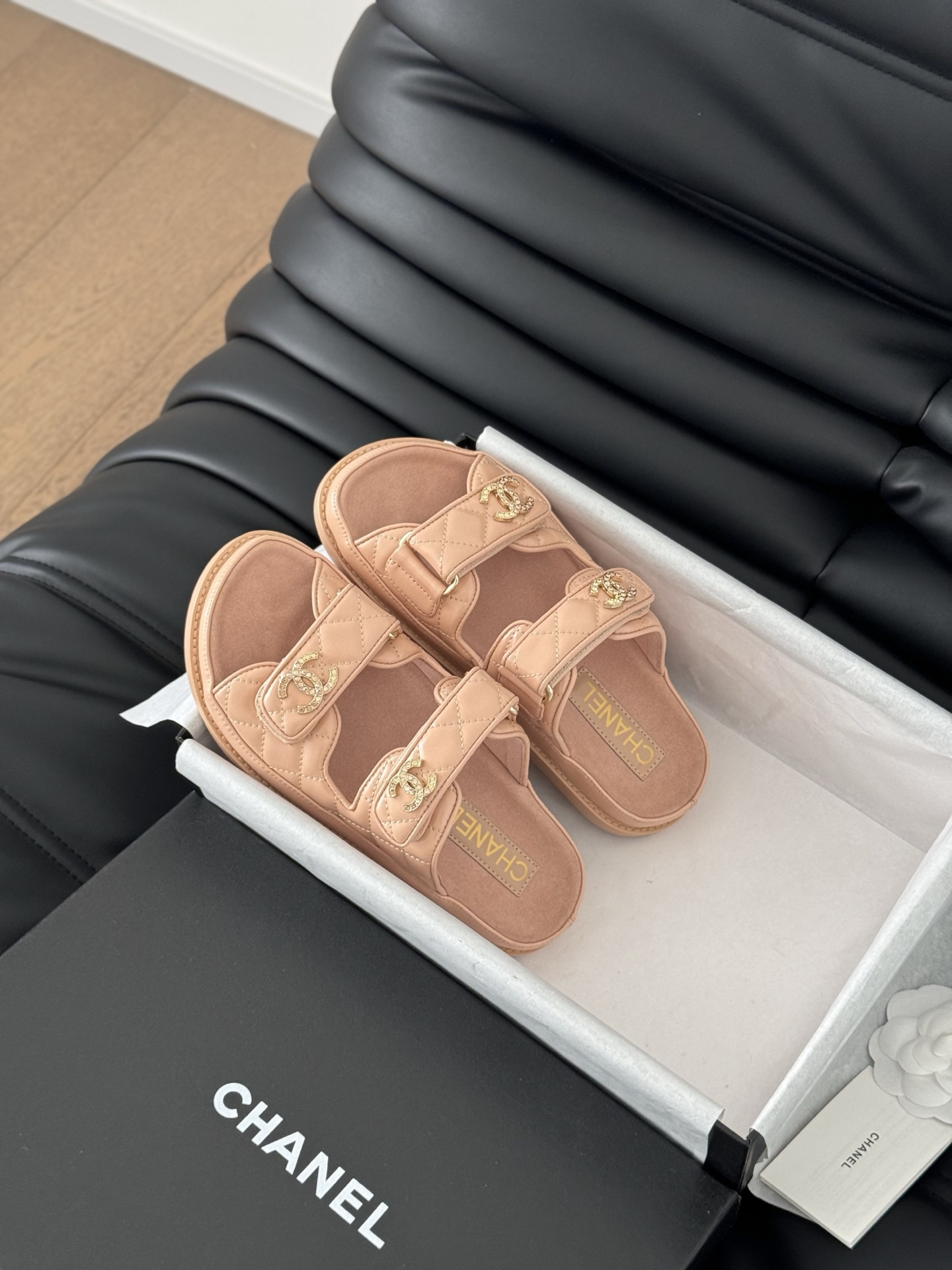 Chanel Lambskin Slippers