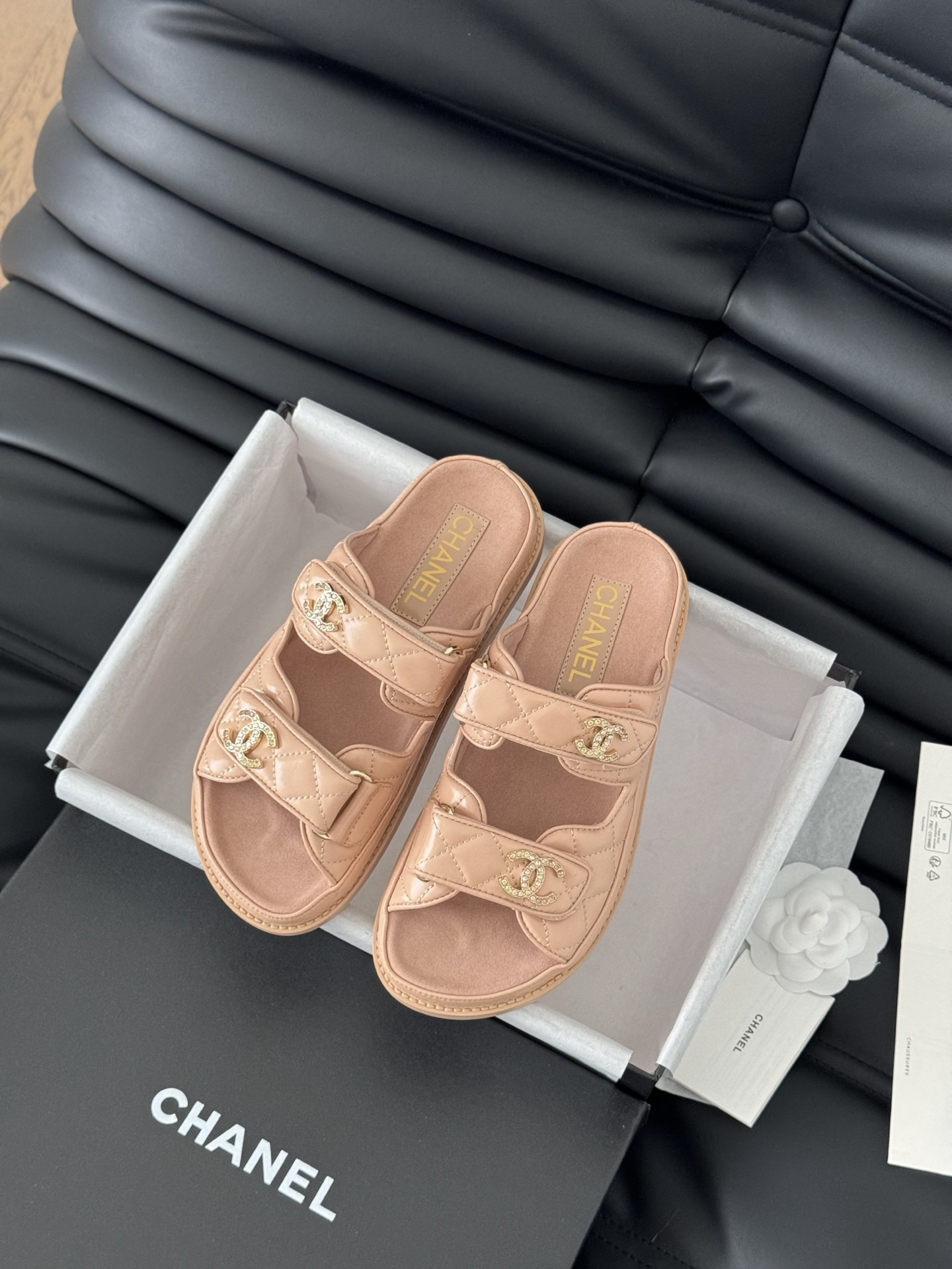 Chanel Lambskin Slippers