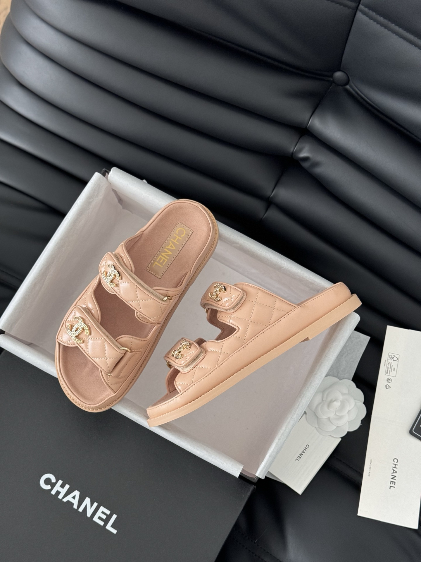 Chanel Lambskin Slippers