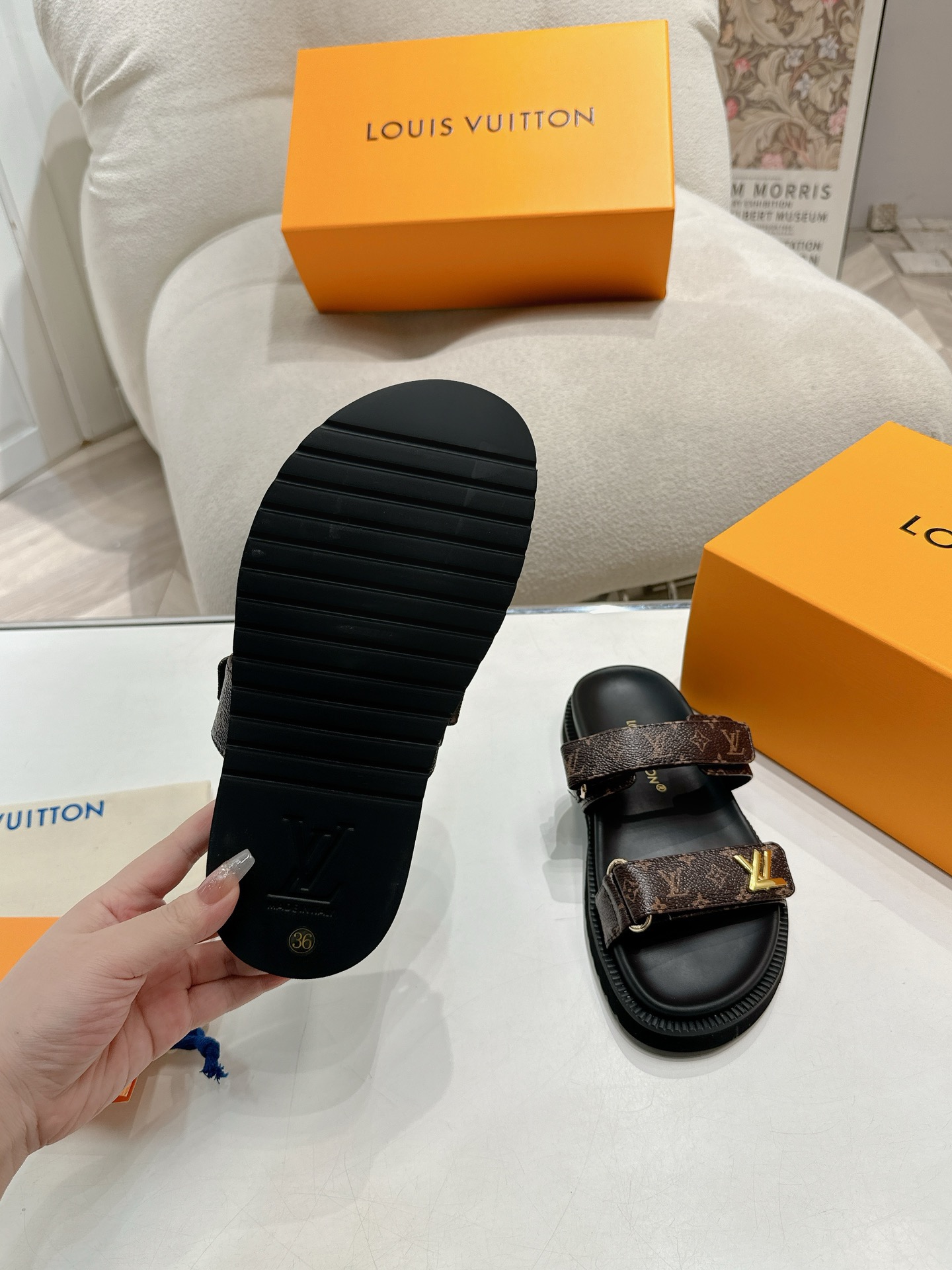 Louis Vuitton LV Sunset Comfort Flat Sandals