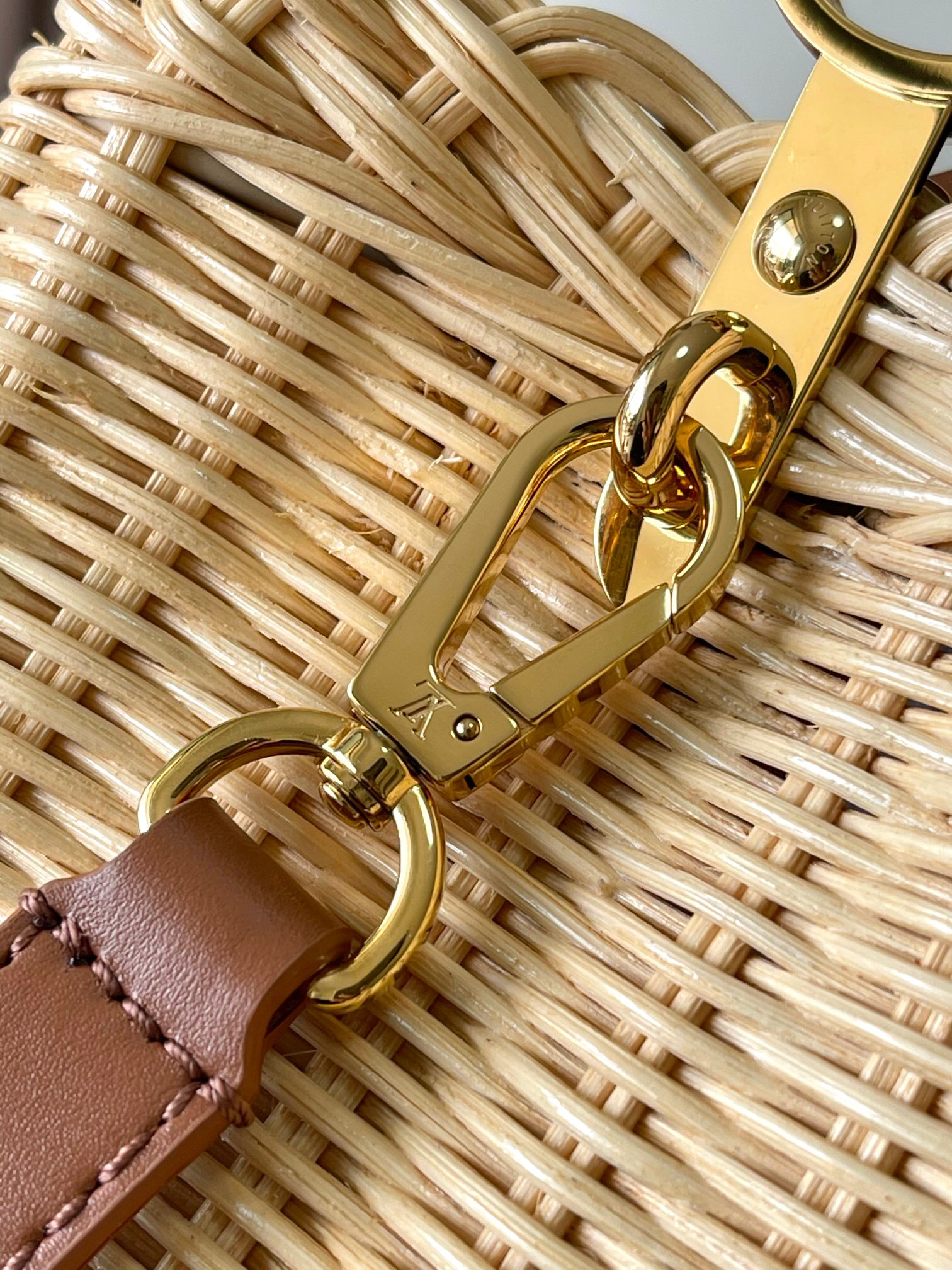 Louis Vuitton LV Capucines BB Woven Handbag