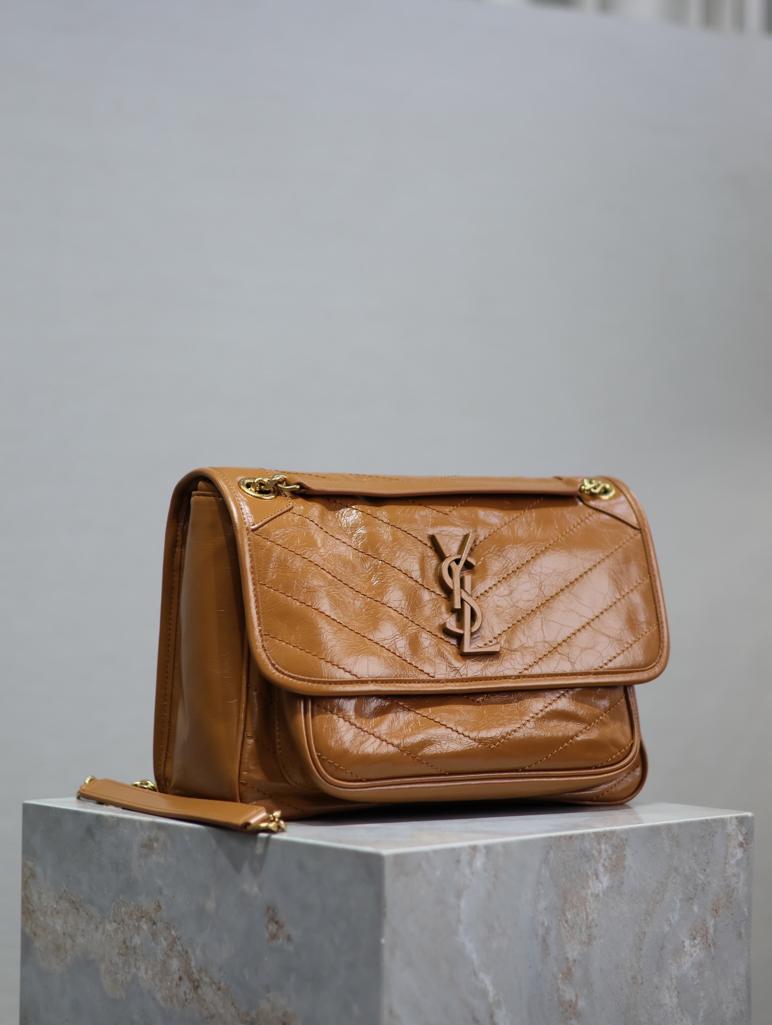 Saint Laurent YSL Niki Smooth Calfskin Handbag