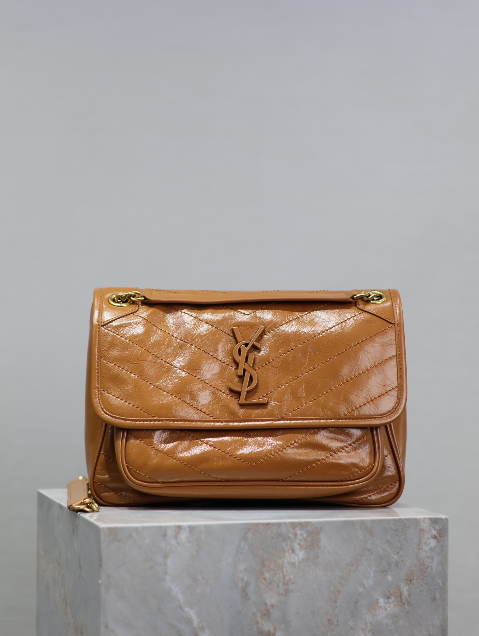 Saint Laurent YSL Niki Smooth Calfskin Handbag