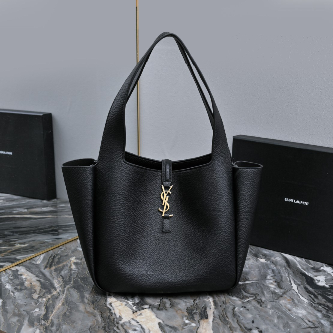 Saint Laurent YSL Grainy Leather Tote Bag