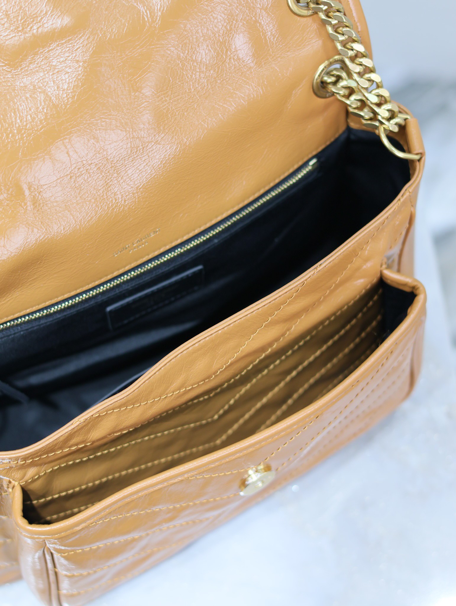 Saint Laurent YSL Niki Smooth Calfskin Handbag