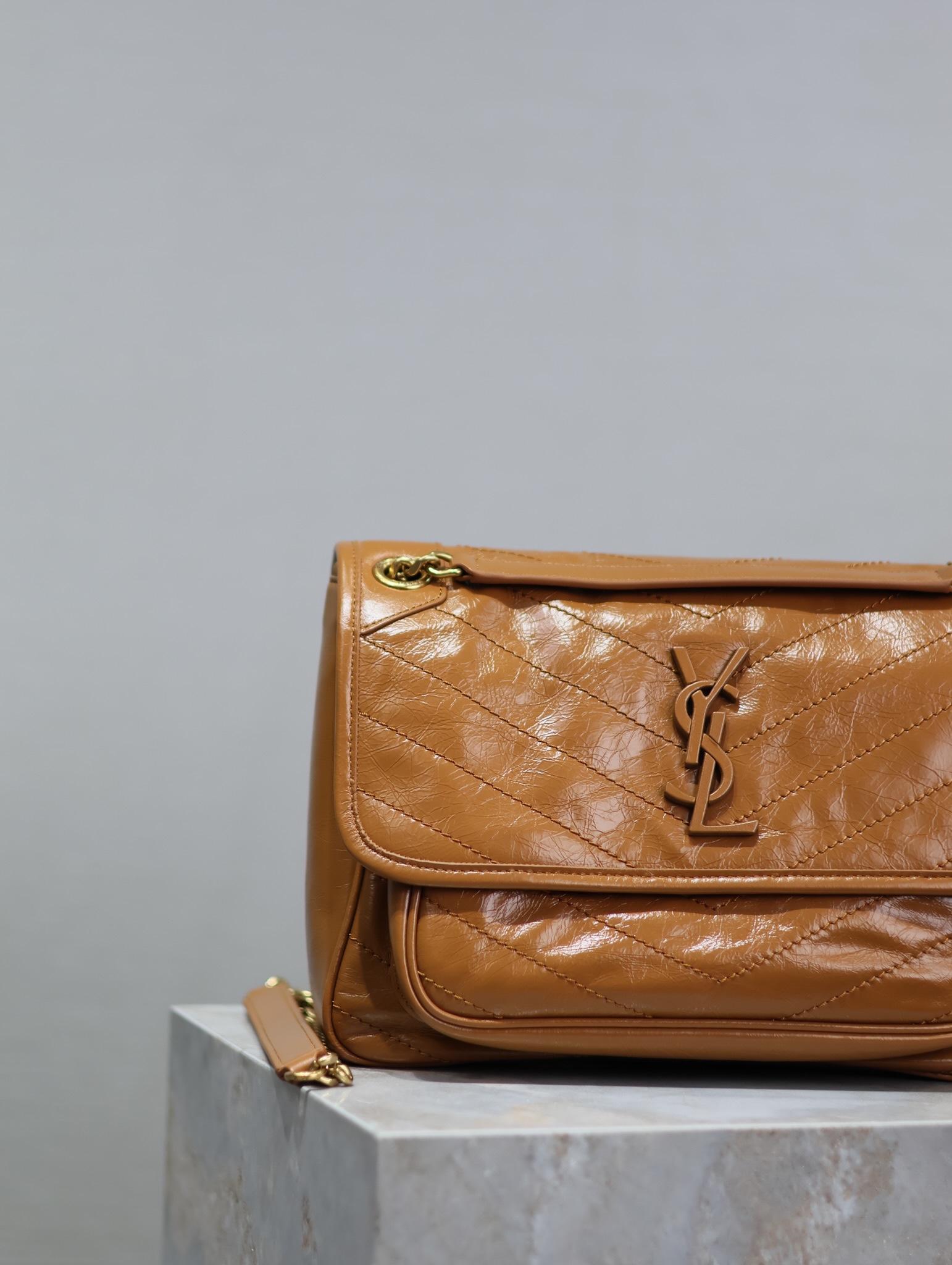 Saint Laurent YSL Niki Smooth Calfskin Handbag