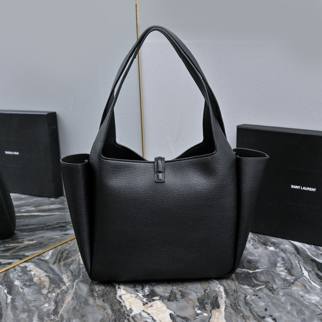 Saint Laurent YSL Grainy Leather Tote Bag