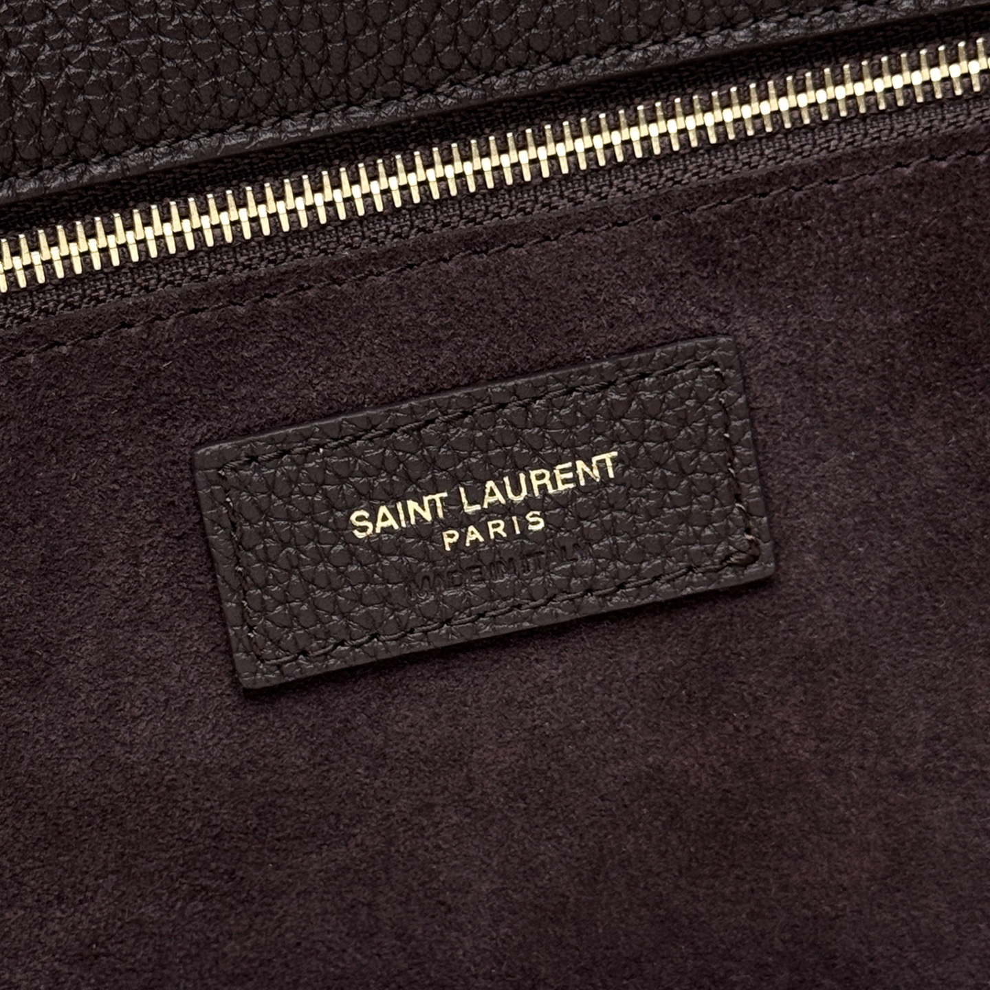 Saint Laurent YSL Grainy Leather Tote Bag