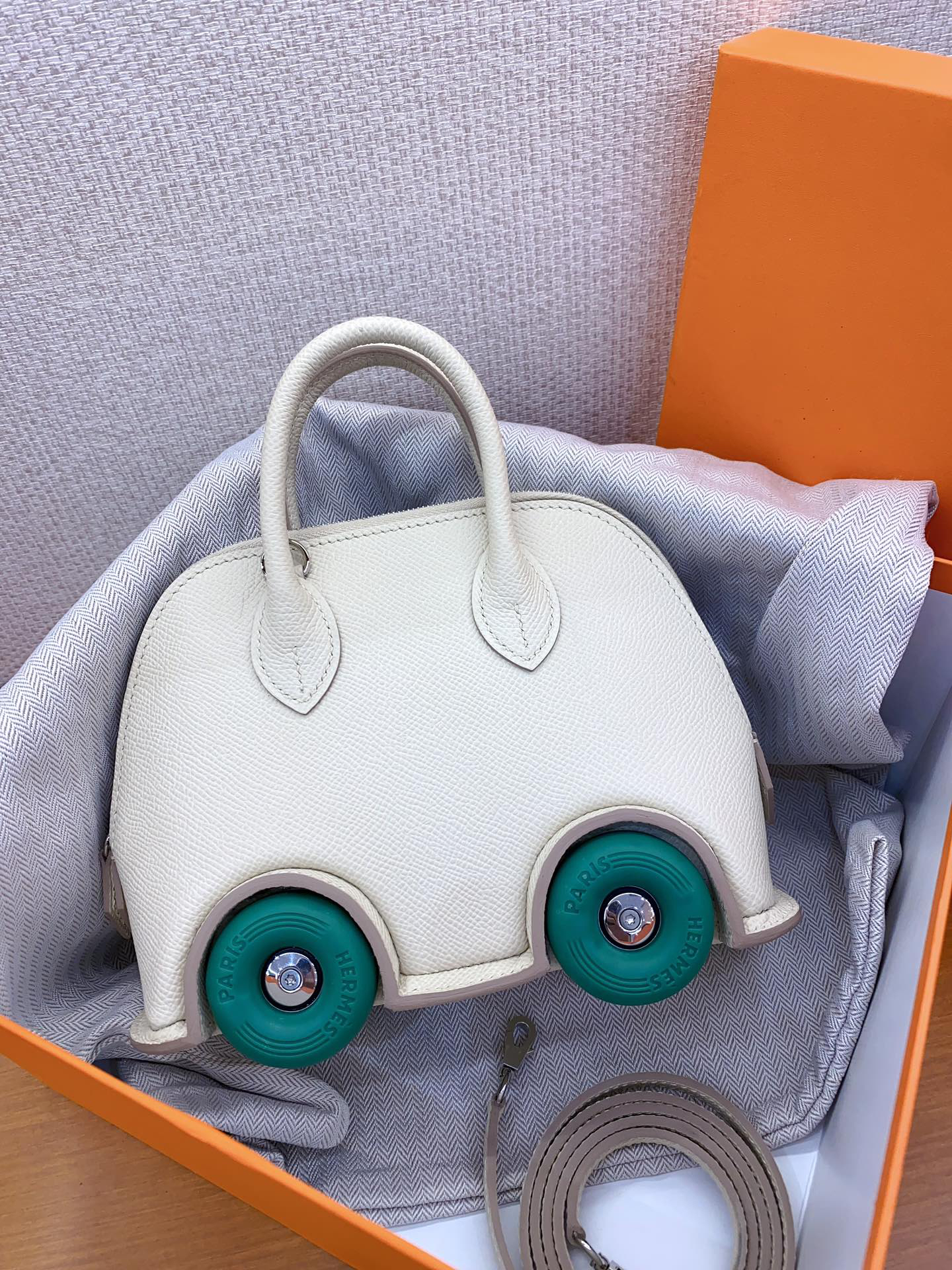 Hermès Mini Epsom Leather Rolling Bag