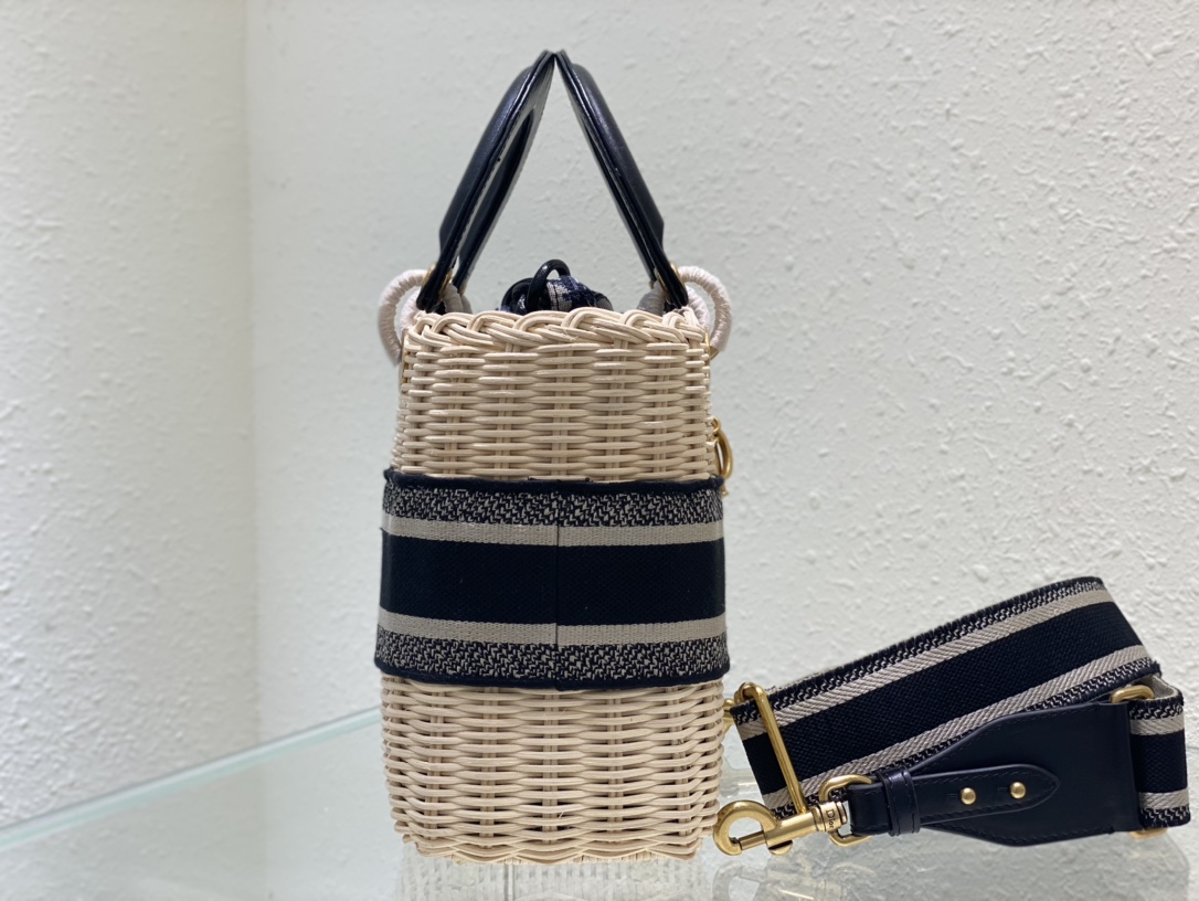 Dior Lady Art Handwoven Bag