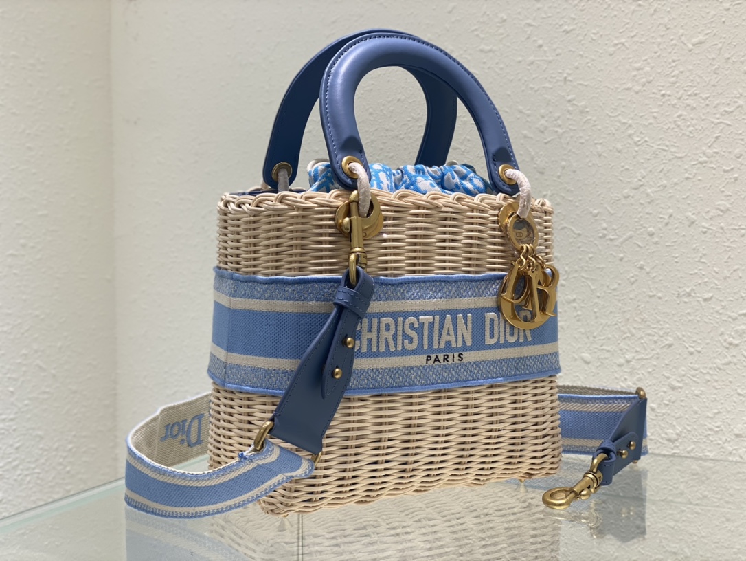 Dior Lady Art Handwoven Bag
