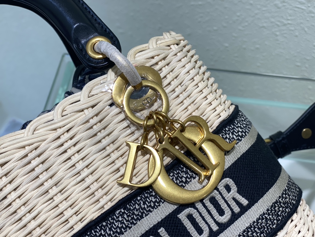 Dior Lady Art Handwoven Bag