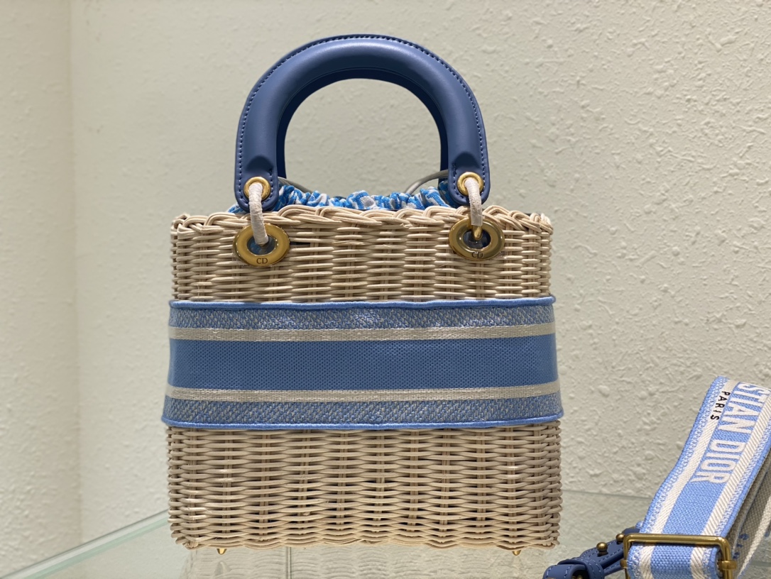Dior Lady Art Handwoven Bag