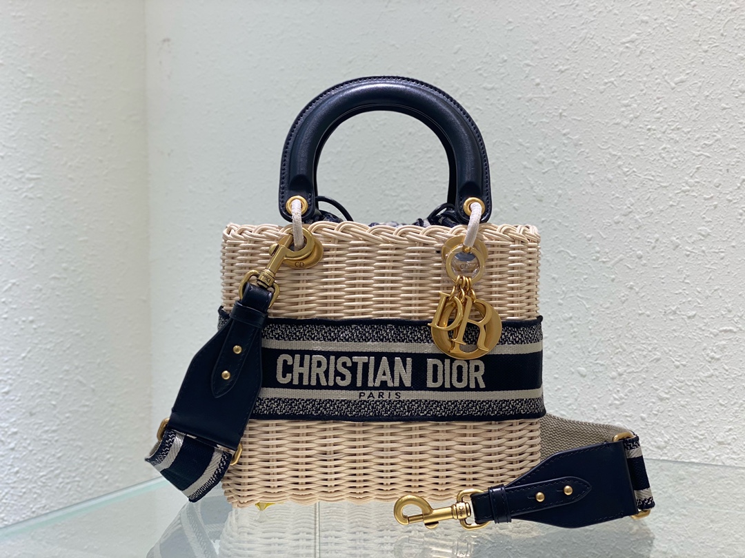 Dior Lady Art Handwoven Bag