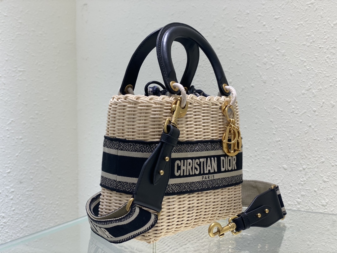 Dior Lady Art Handwoven Bag