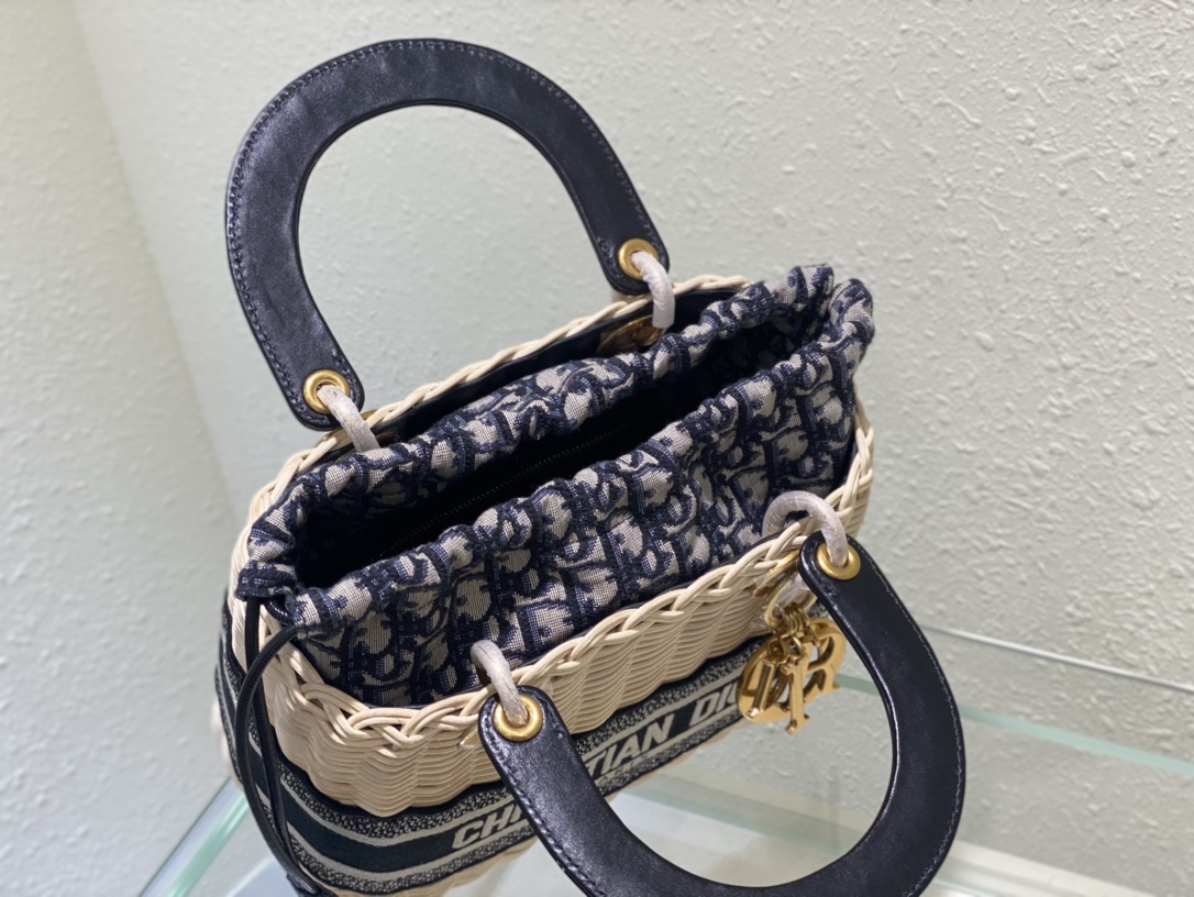 Dior Lady Art Handwoven Bag
