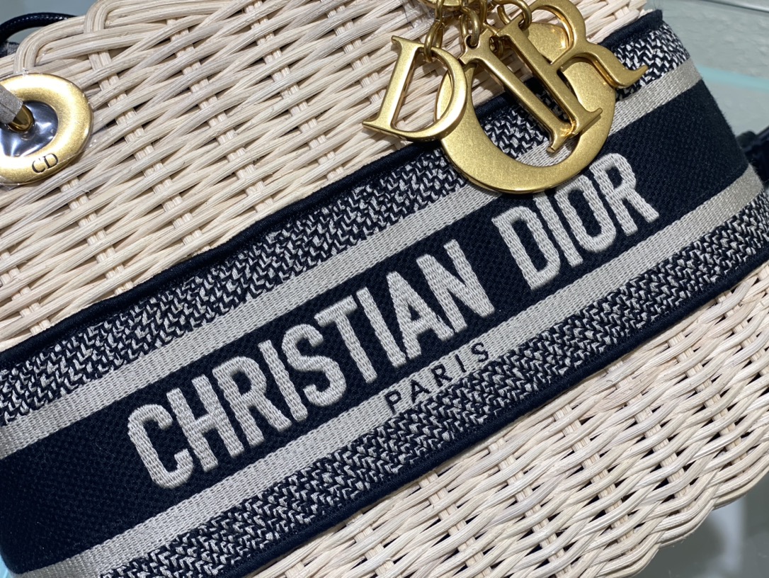 Dior Lady Art Handwoven Bag