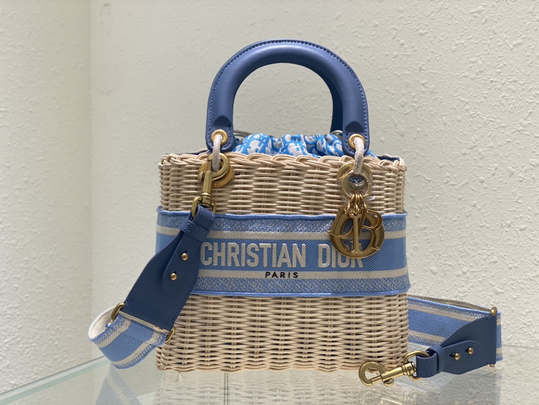 Dior Lady Art Handwoven Bag