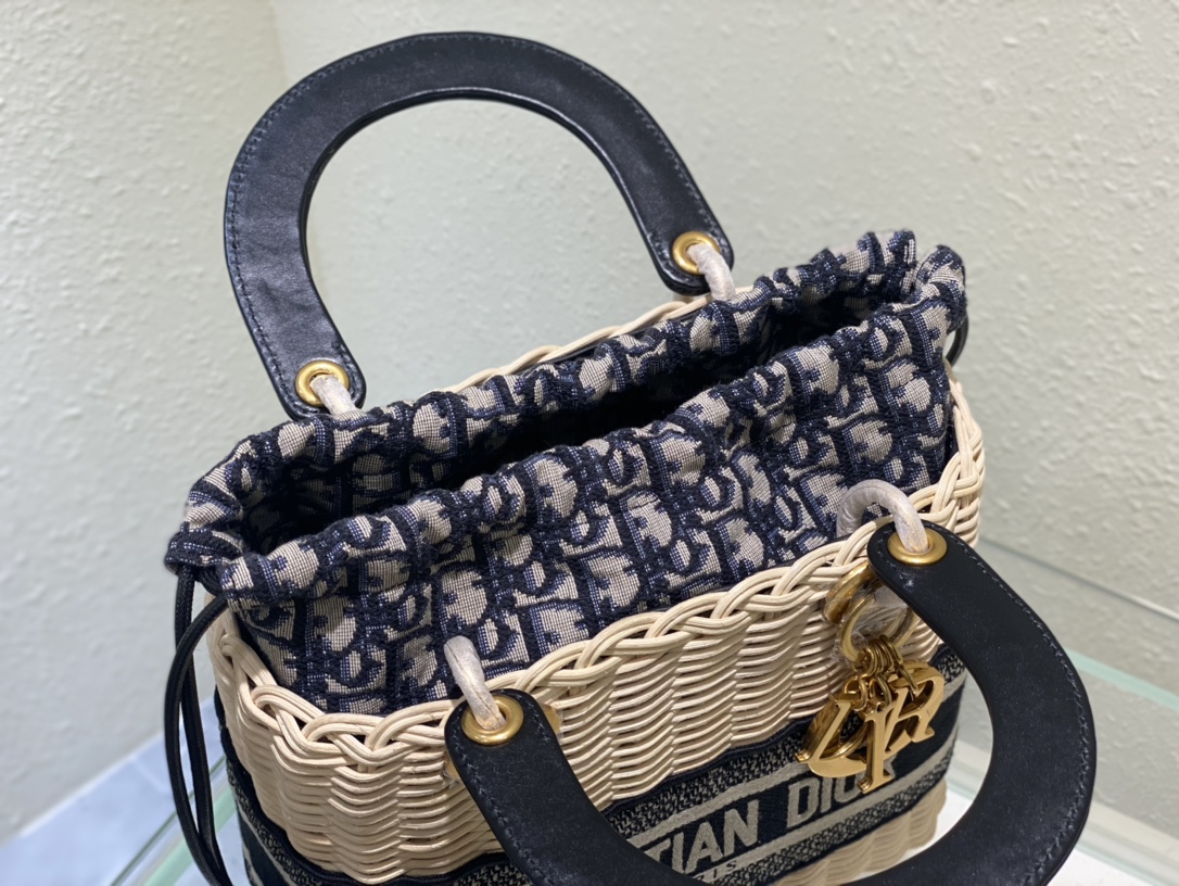Dior Lady Art Handwoven Bag