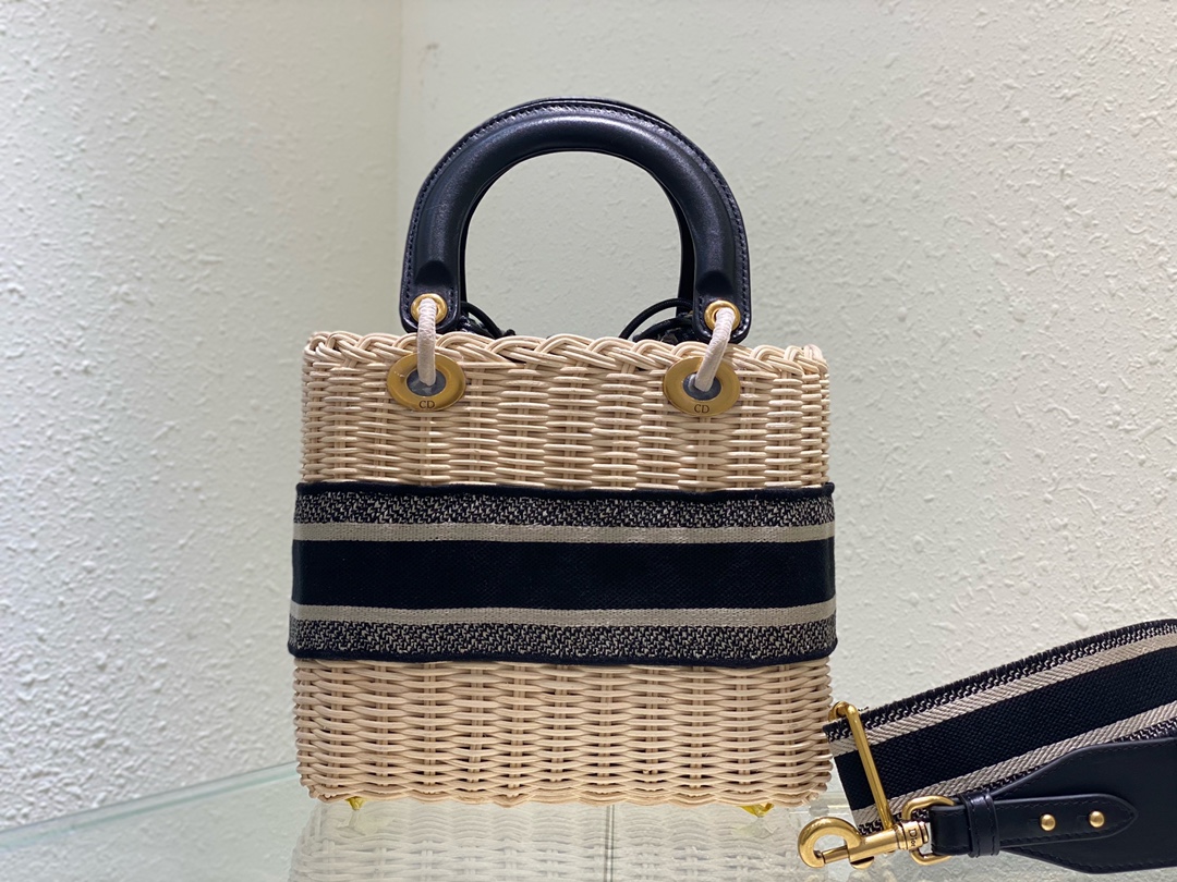Dior Lady Art Handwoven Bag