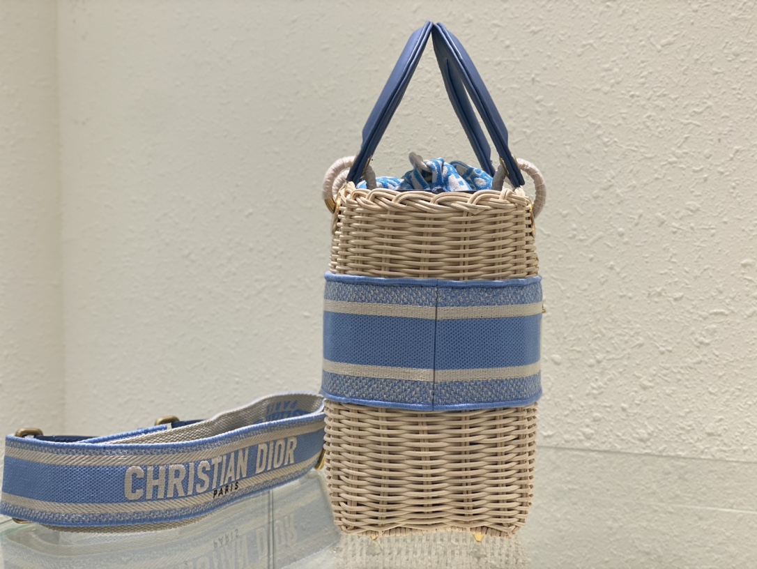 Dior Lady Art Handwoven Bag