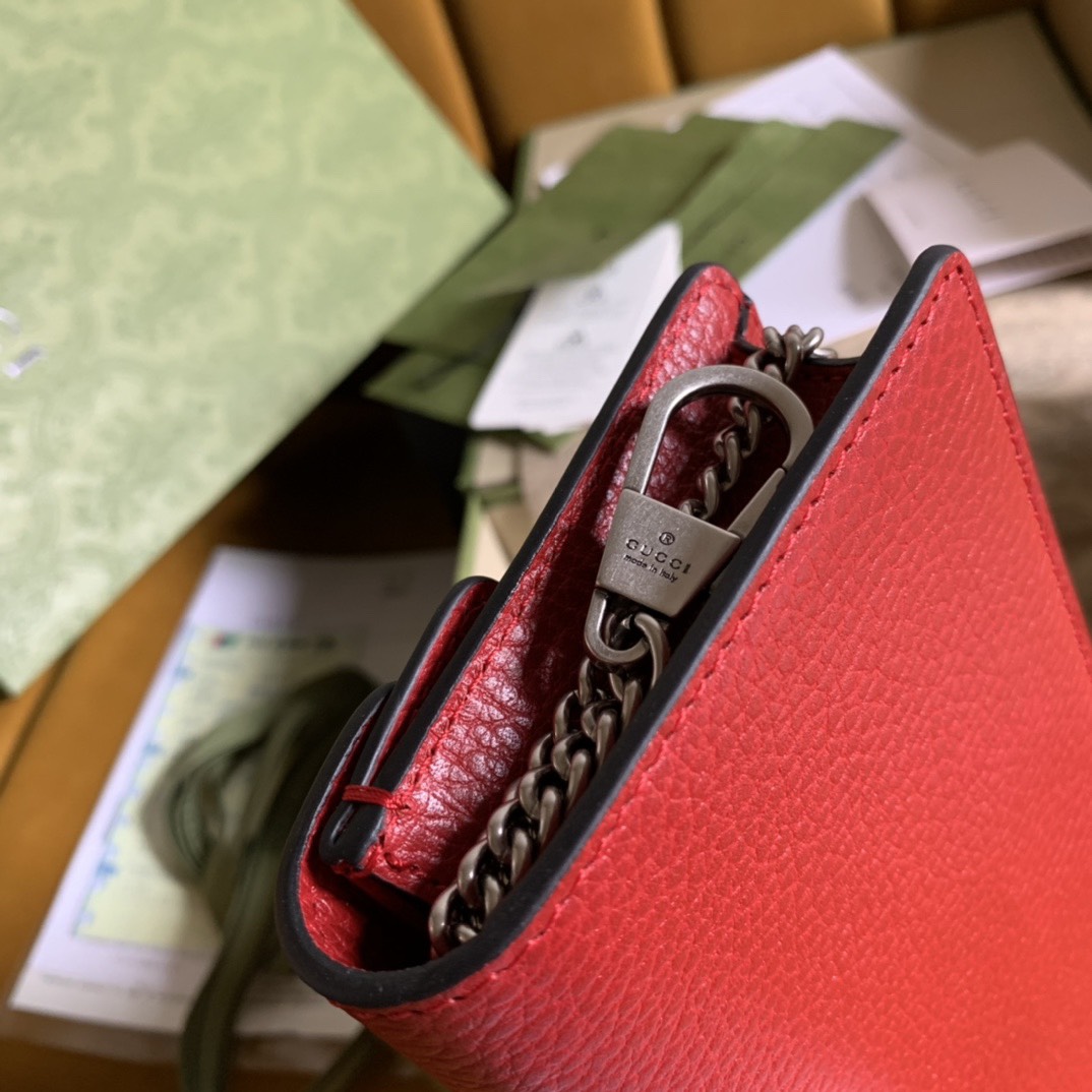 Gucci Dionysus Red Chain Bag