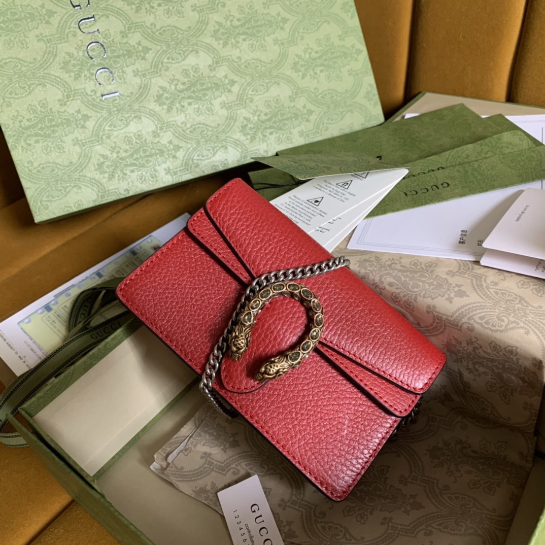 Gucci Dionysus Red Chain Bag
