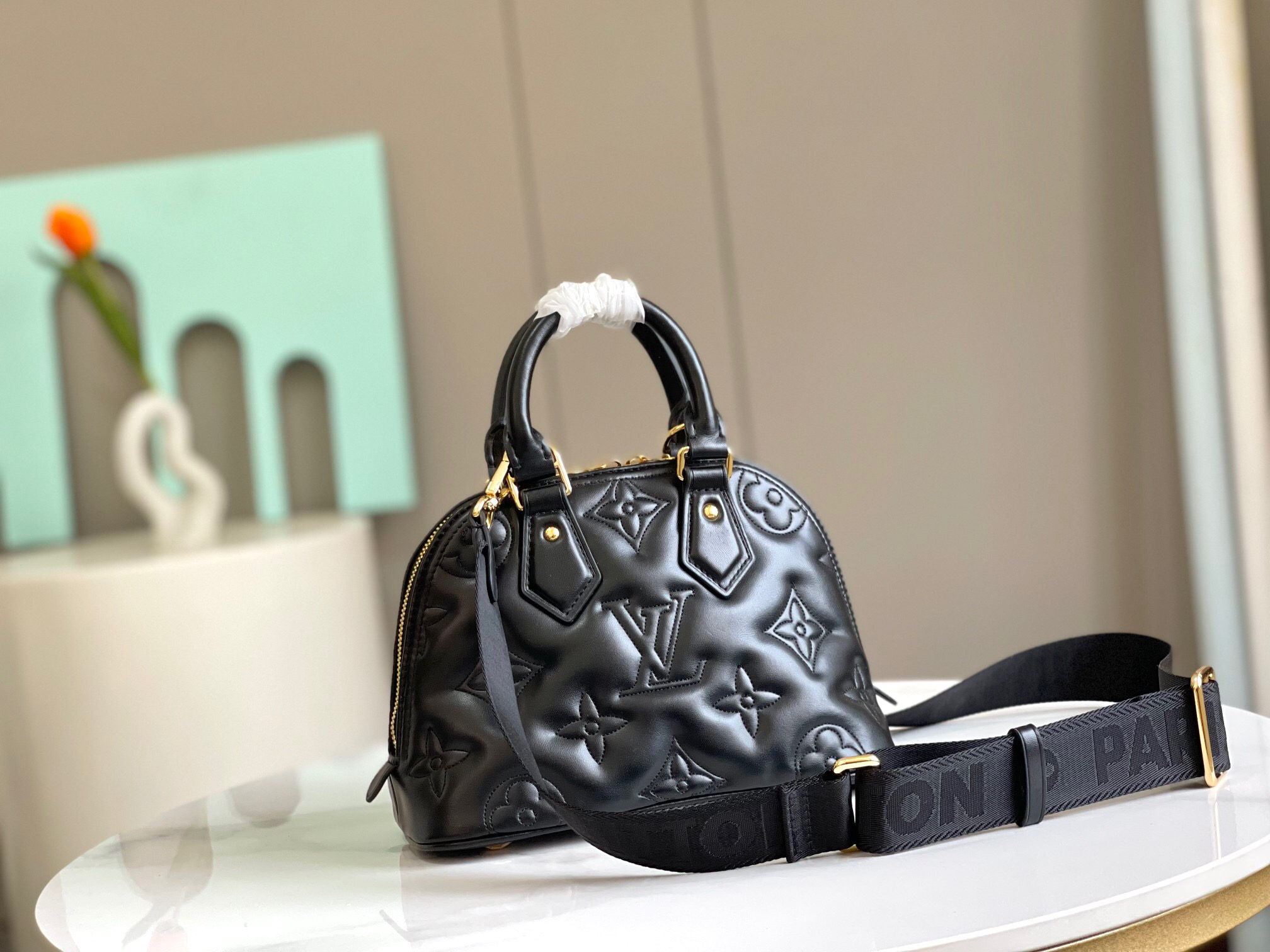 Louis Vuitton LV Alma BB Calfskin Handbag