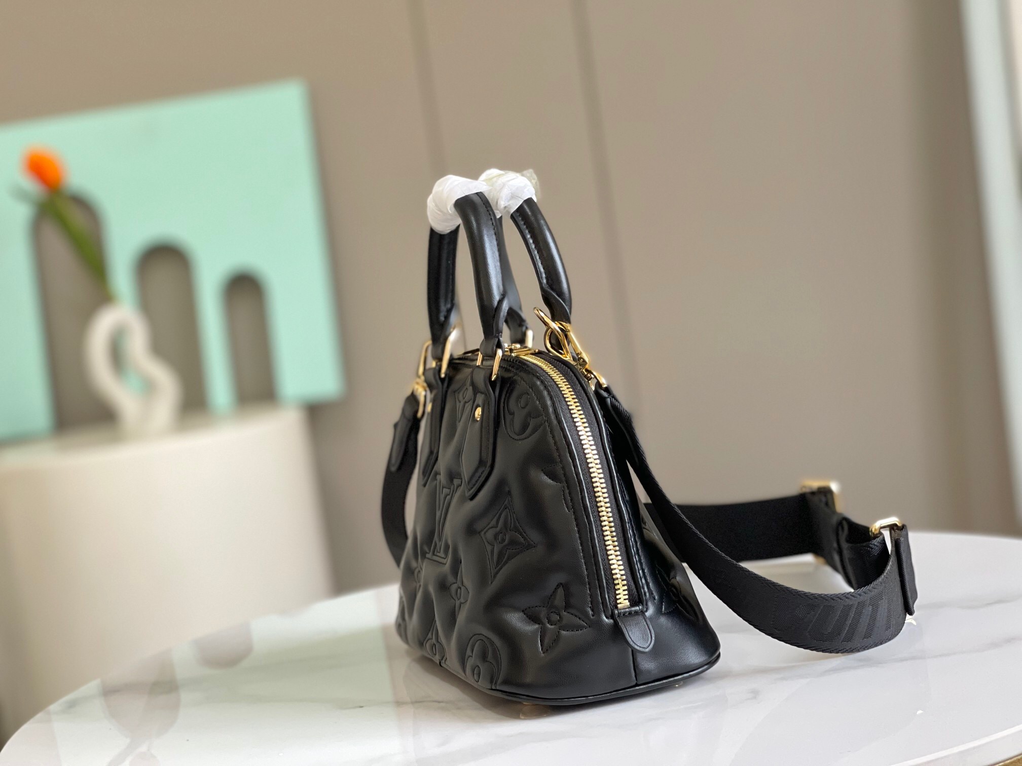 Louis Vuitton LV Alma BB Calfskin Handbag