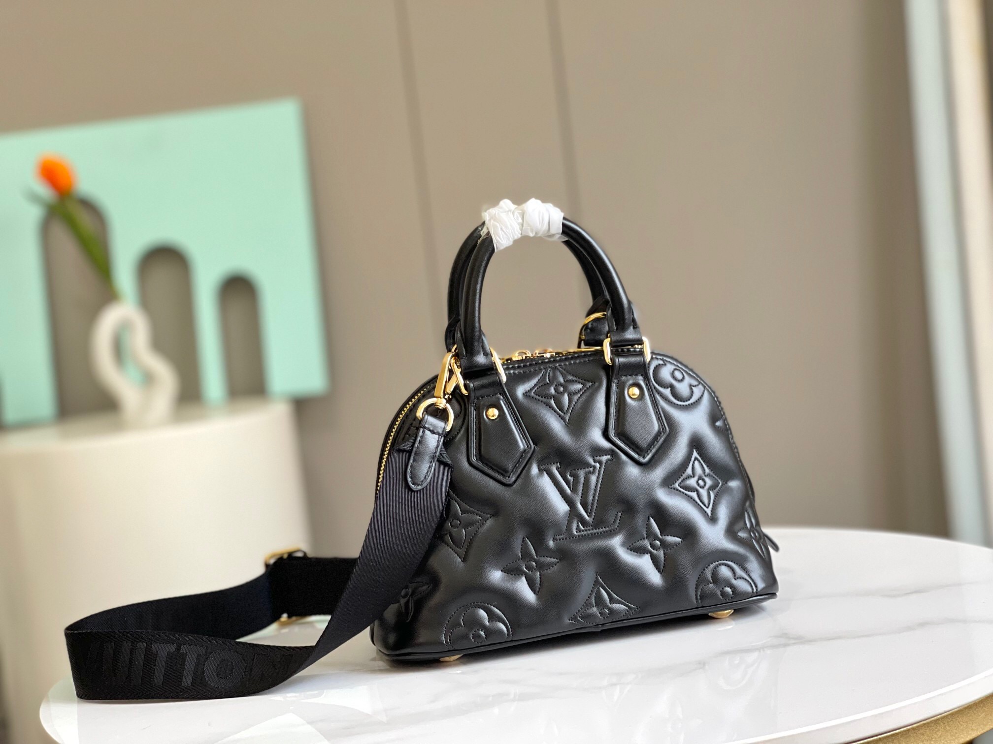 Louis Vuitton LV Alma BB Calfskin Handbag