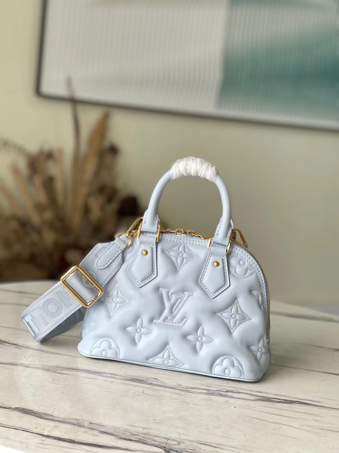 Louis Vuitton LV Alma BB Calfskin Handbag