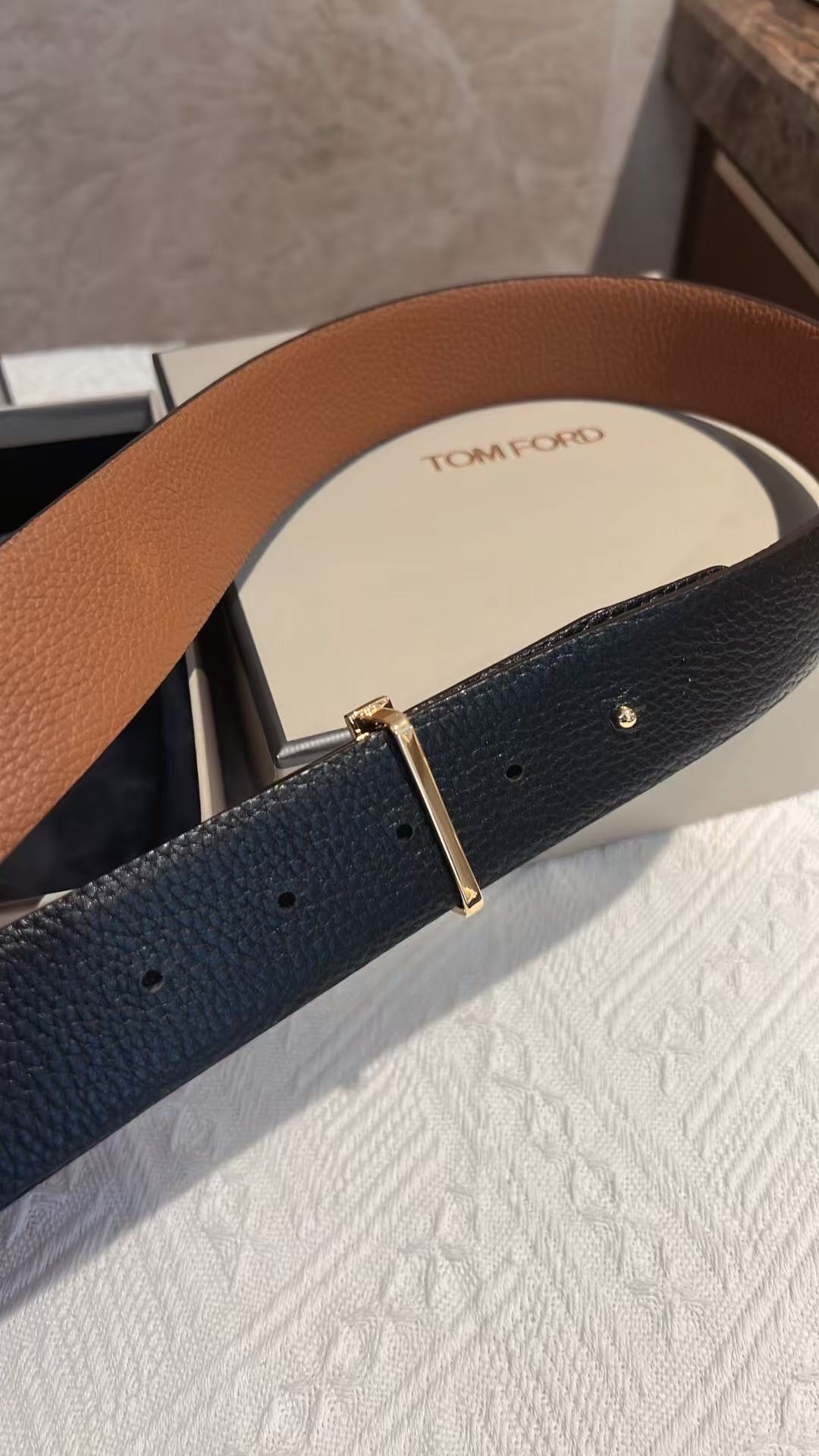 Tom Ford leather slippers set