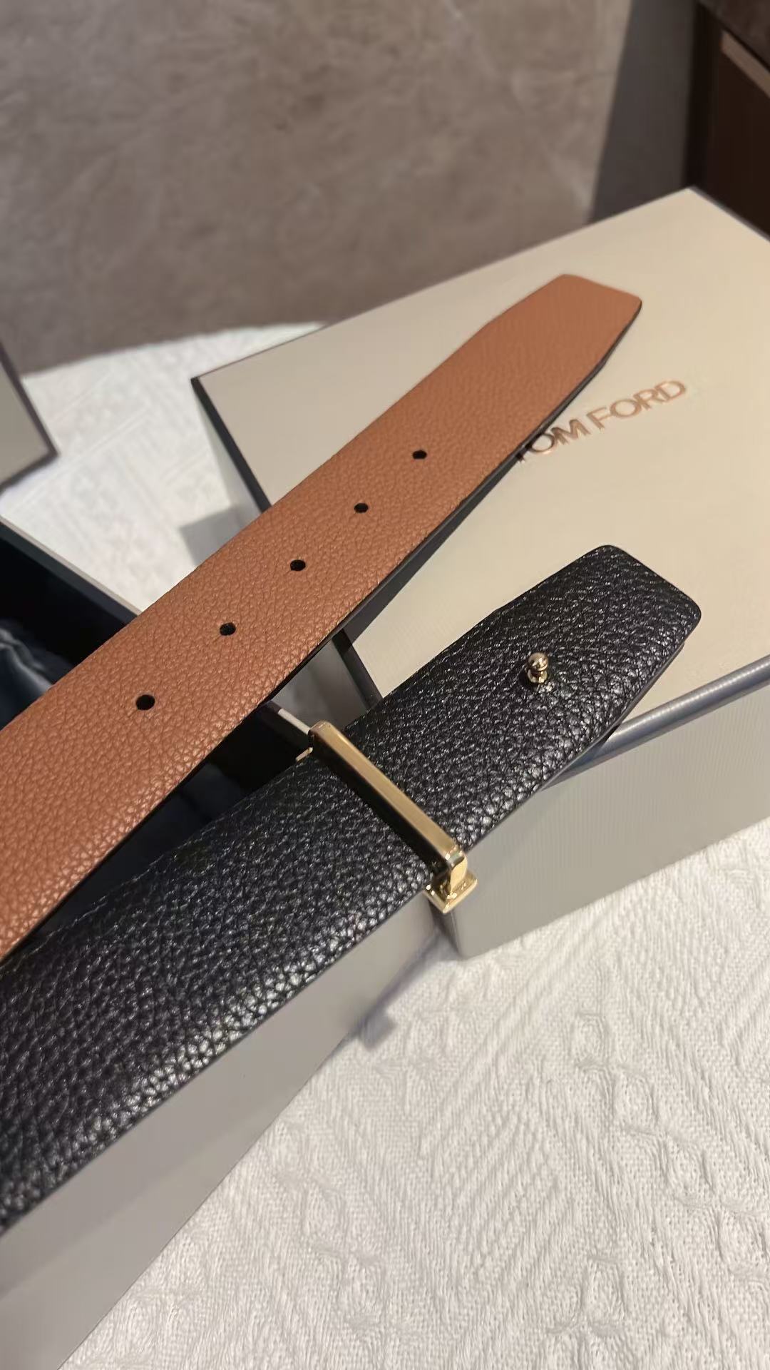 Tom Ford leather slippers set