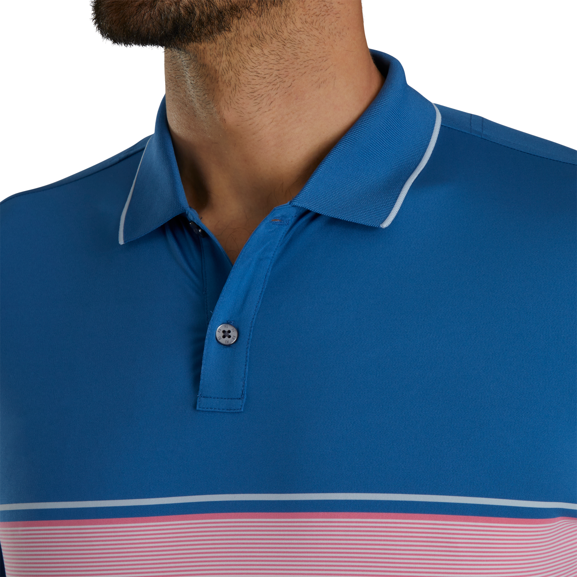 Engineered Pin Stripe Lisle Knit Collar-Previous Season Style