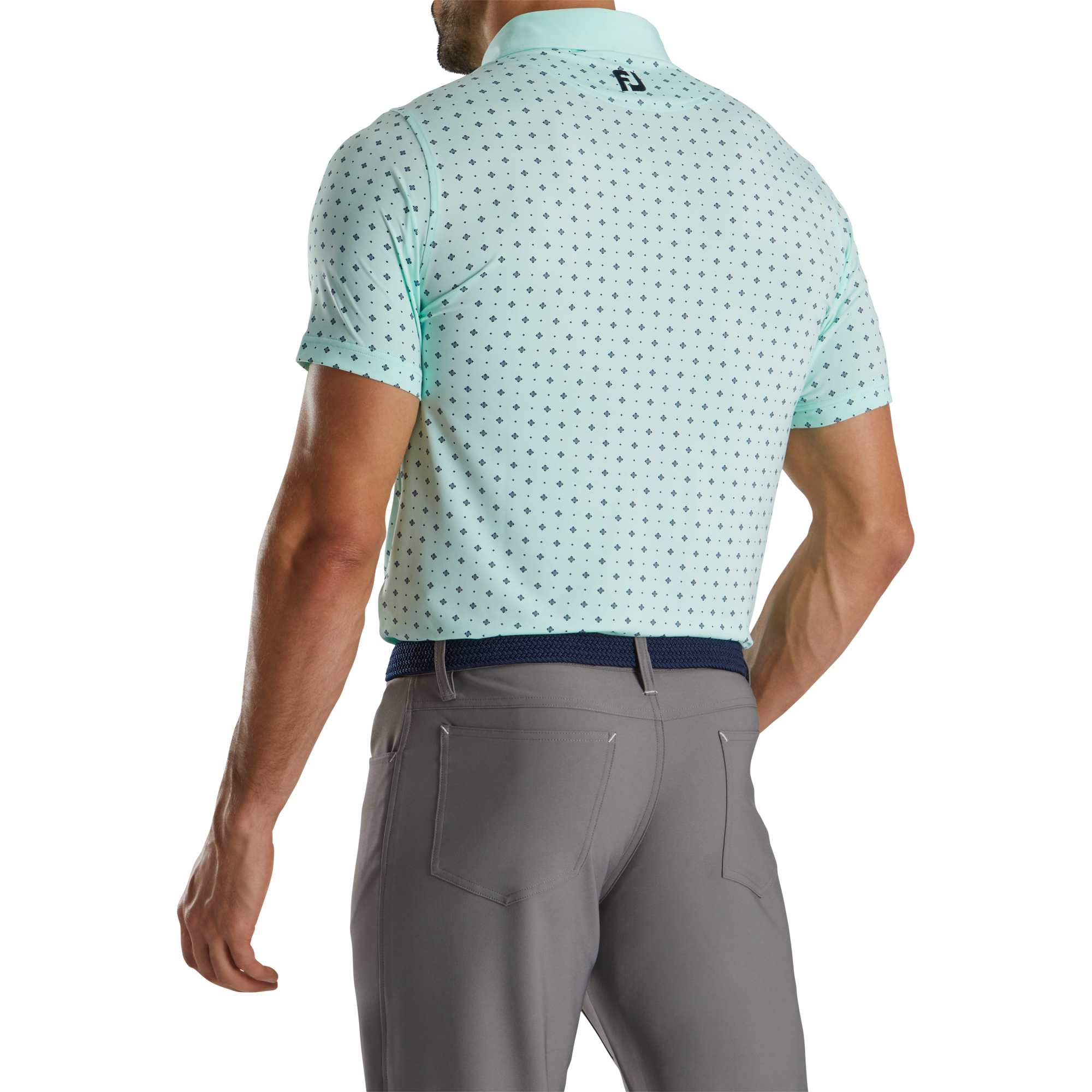 Athletic Fit Deco Print Self Collar-Previous Season Style