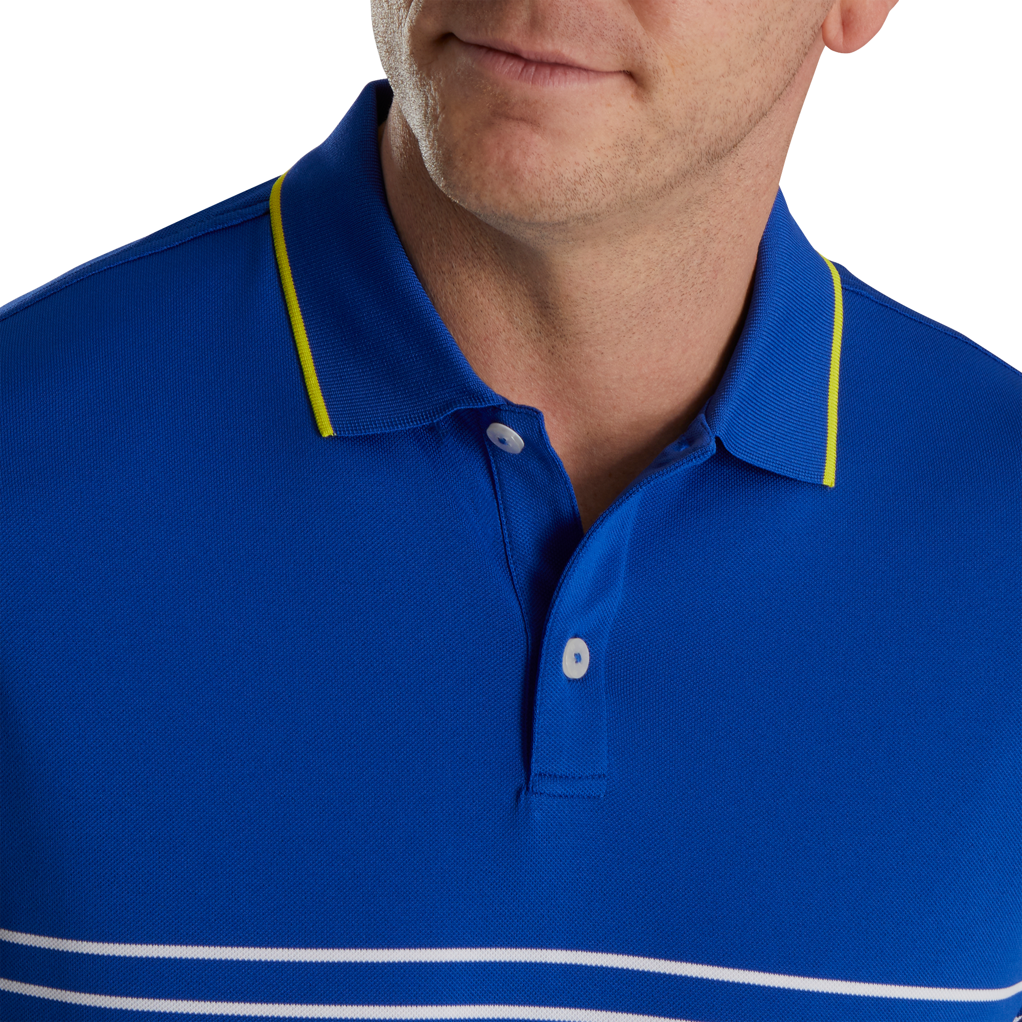 Breton Stripe Stretch Pique Knit Collar-Previous Season Style