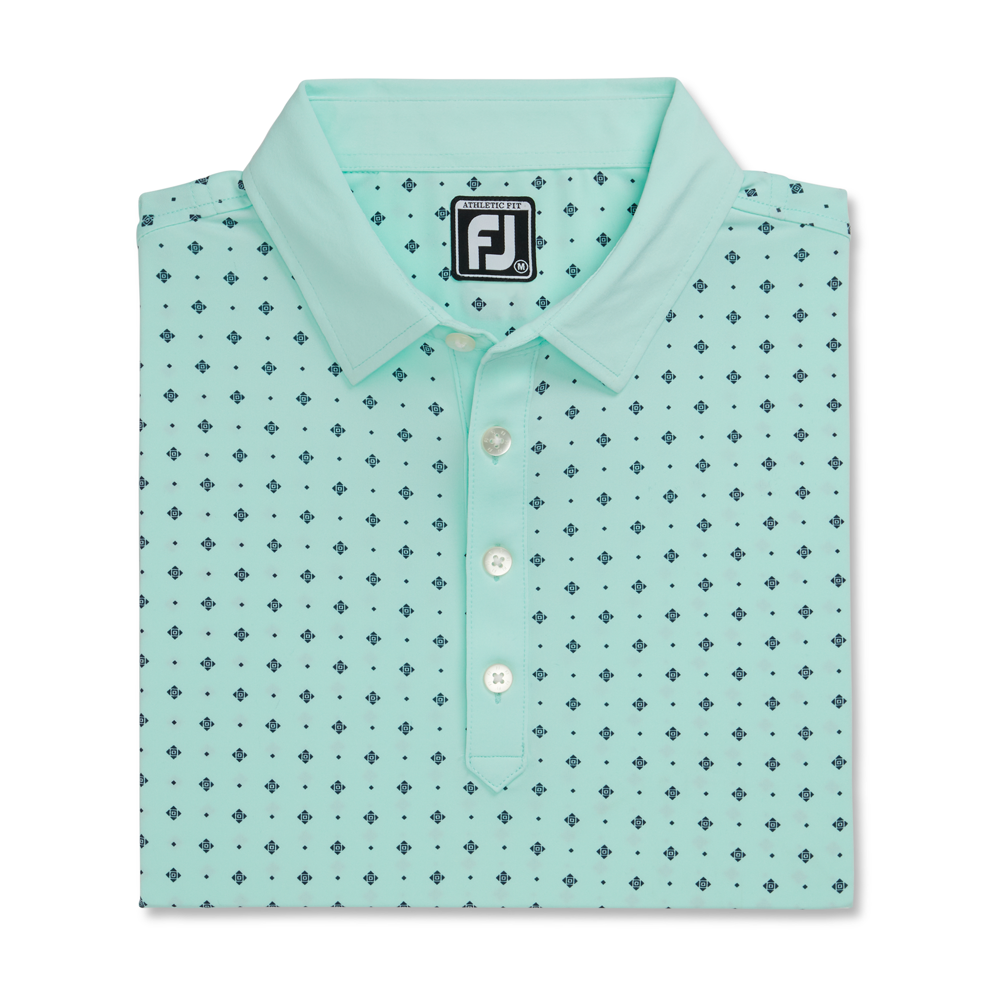 Athletic Fit Deco Print Self Collar-Previous Season Style