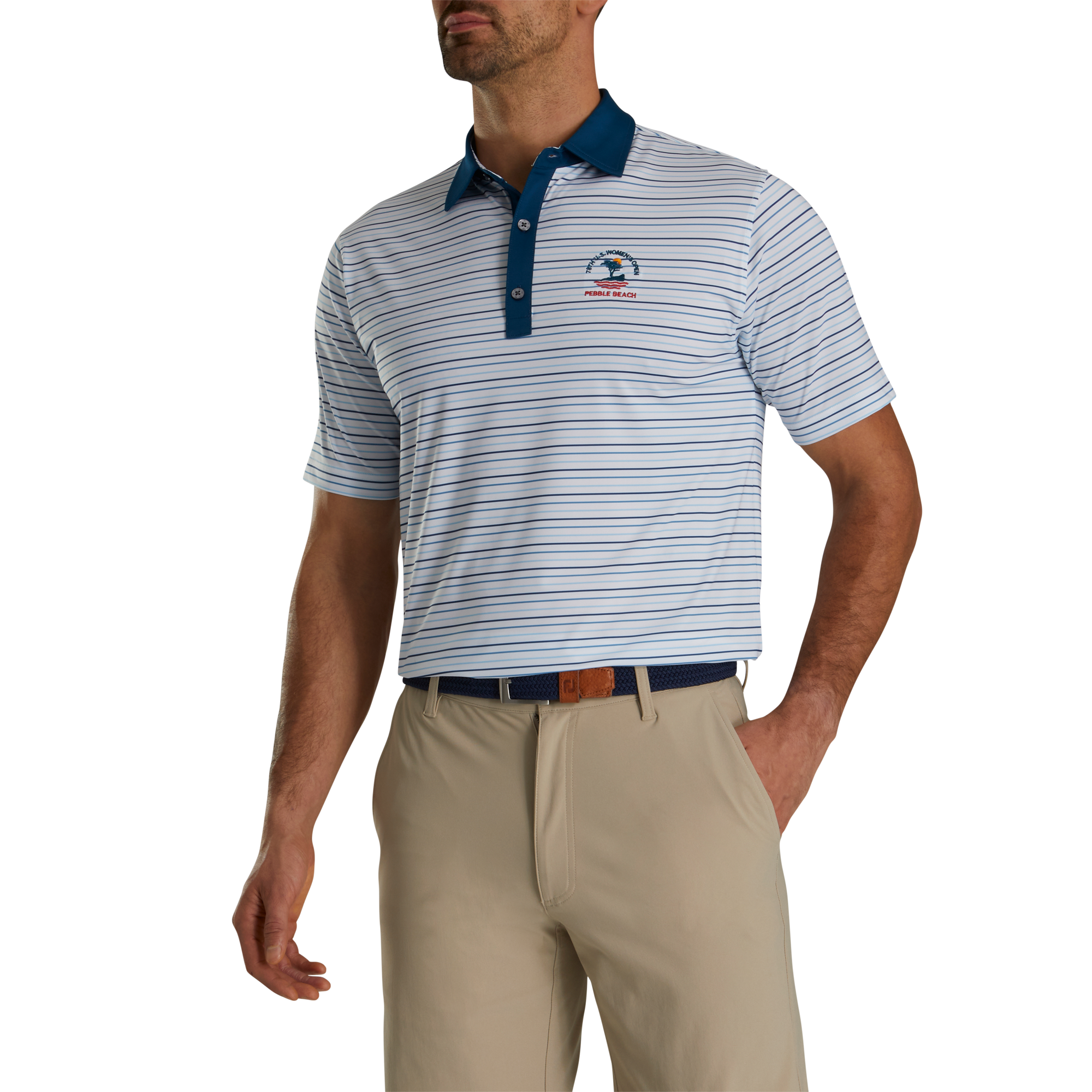 2023 U.S. Women's Open Stripe Lisle Self Collar-Previous Season Style