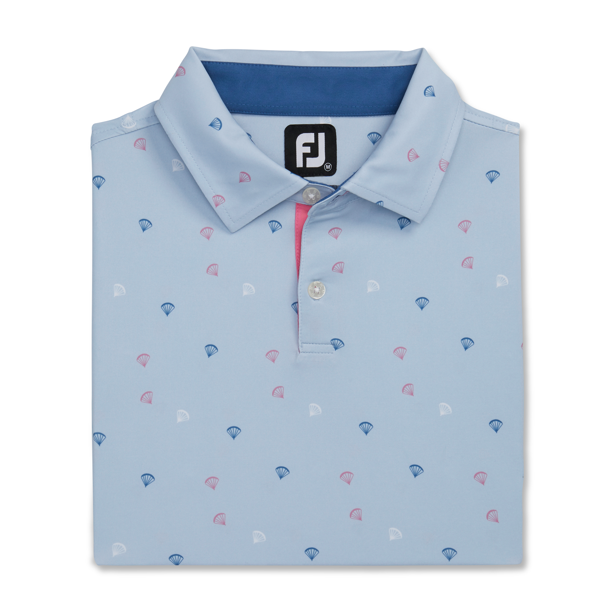Parachute Print Lisle Self Collar-Previous Season Style