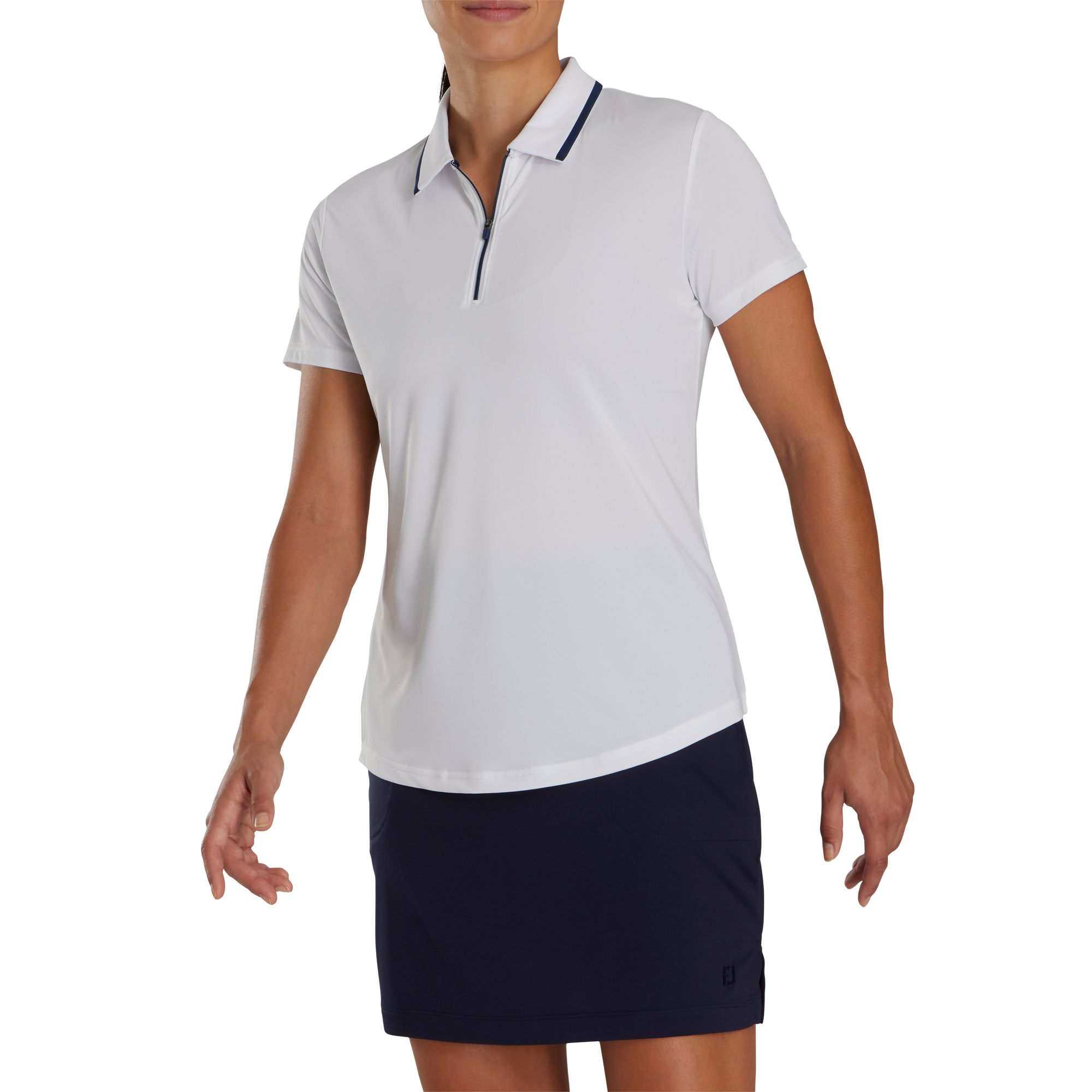 Short Sleeve Quarter-Zip Women