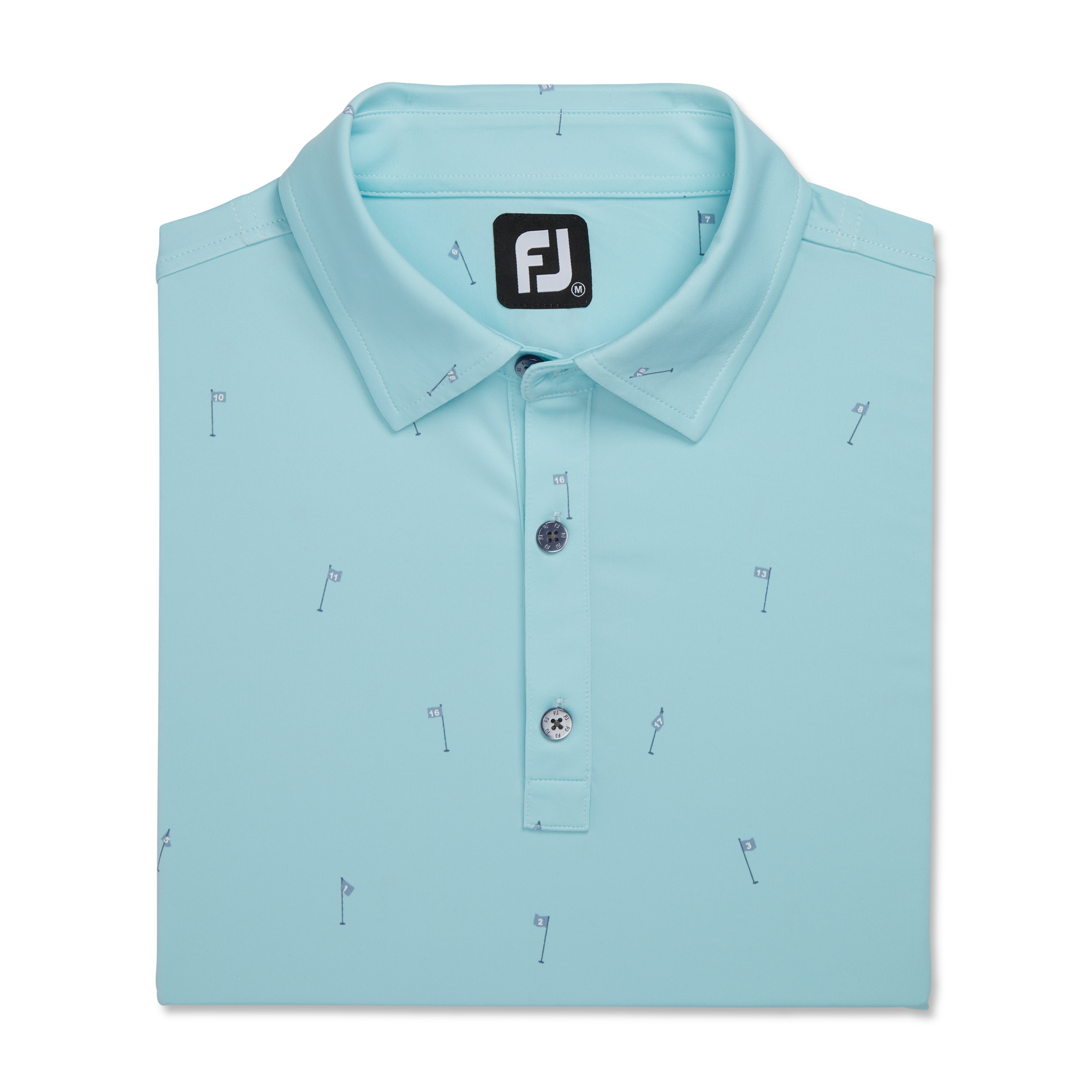 18 Holes Print Lisle Self Collar-Previous Season Style