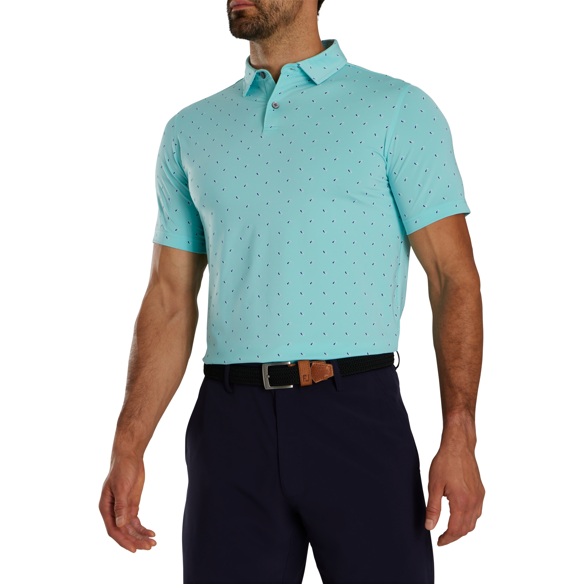 Athletic Fit Paisley Lisle