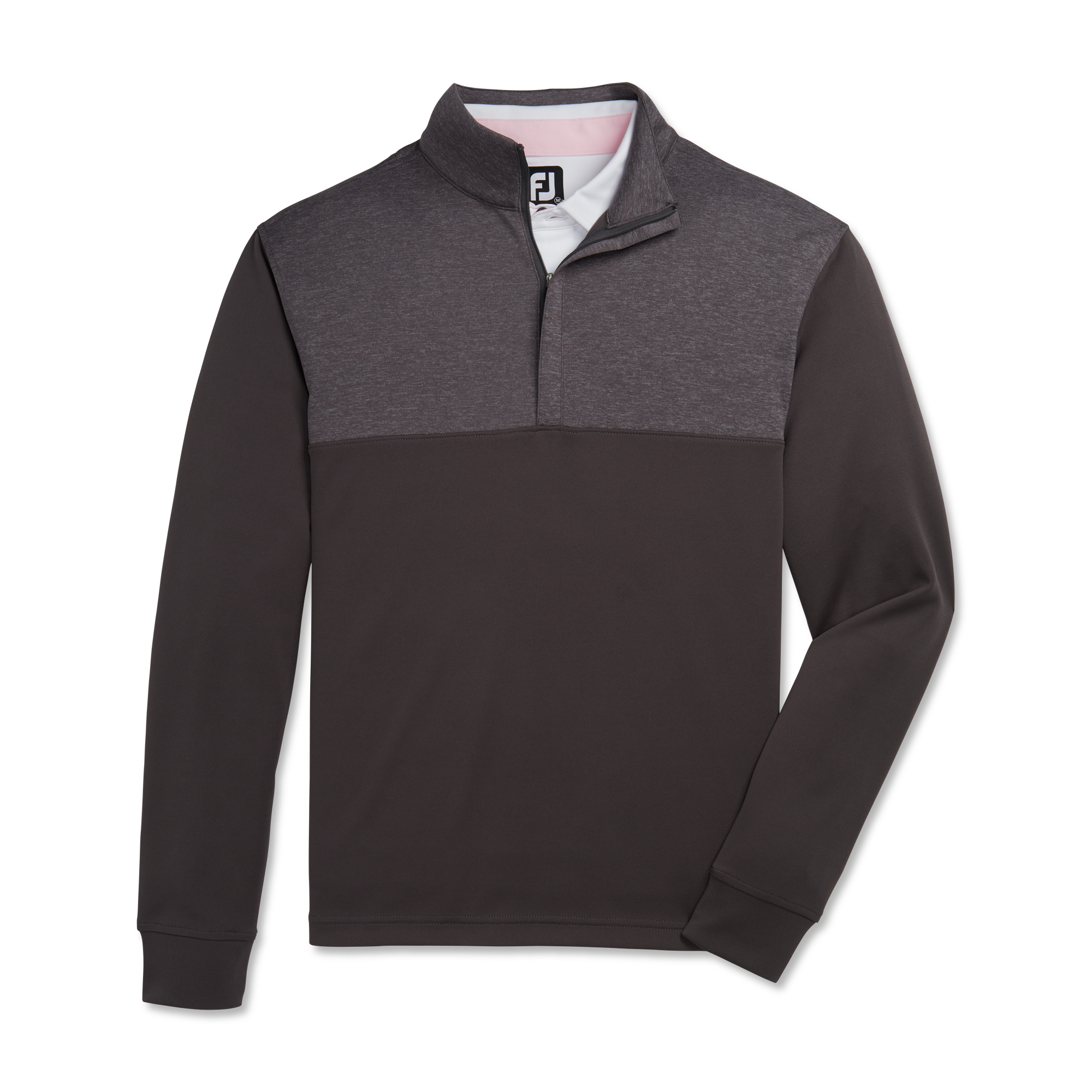 Heather Yoke Half-Zip Mid-Layer