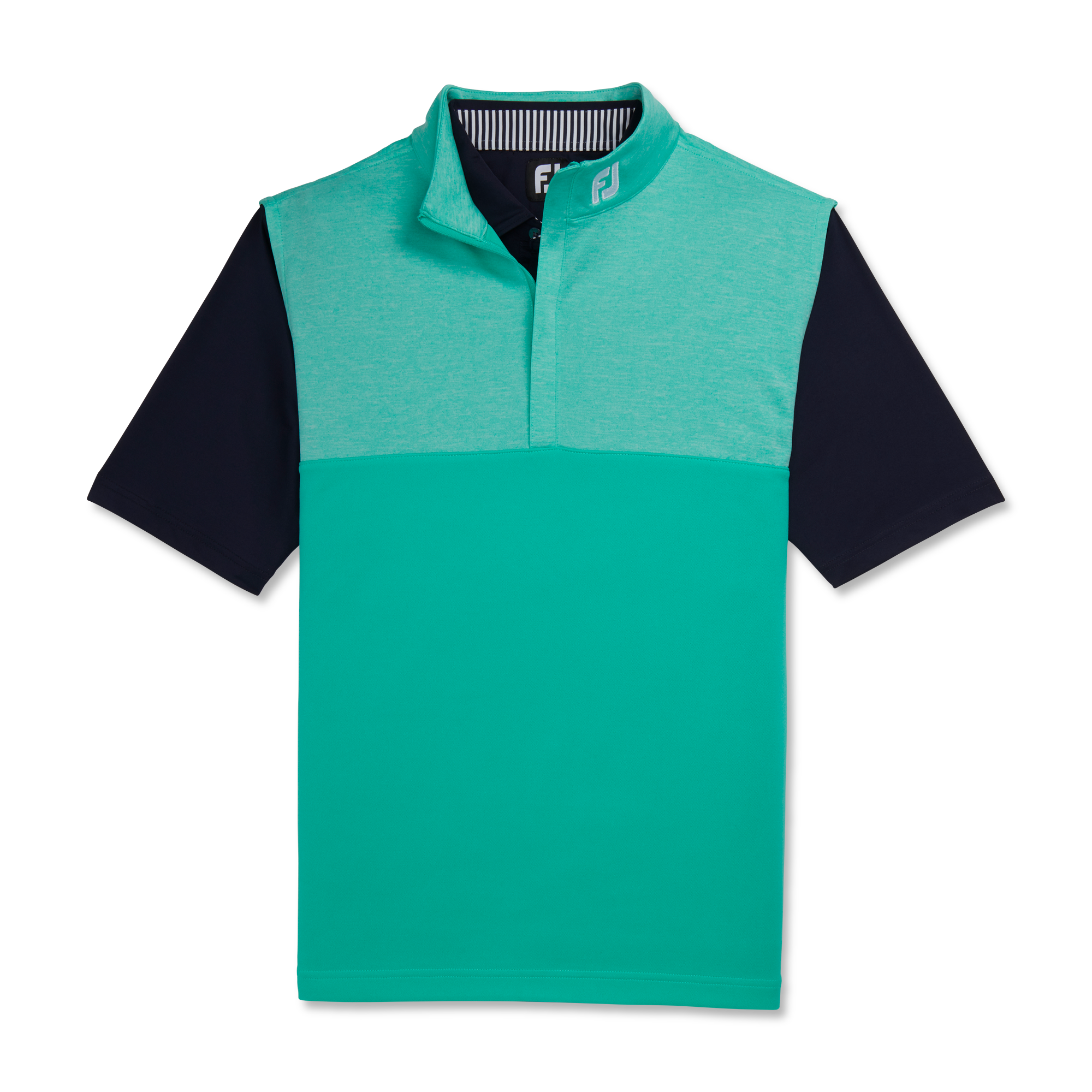 Heather Yoke Half-Zip Vest - FJ Tour Logo-Previous Season Style