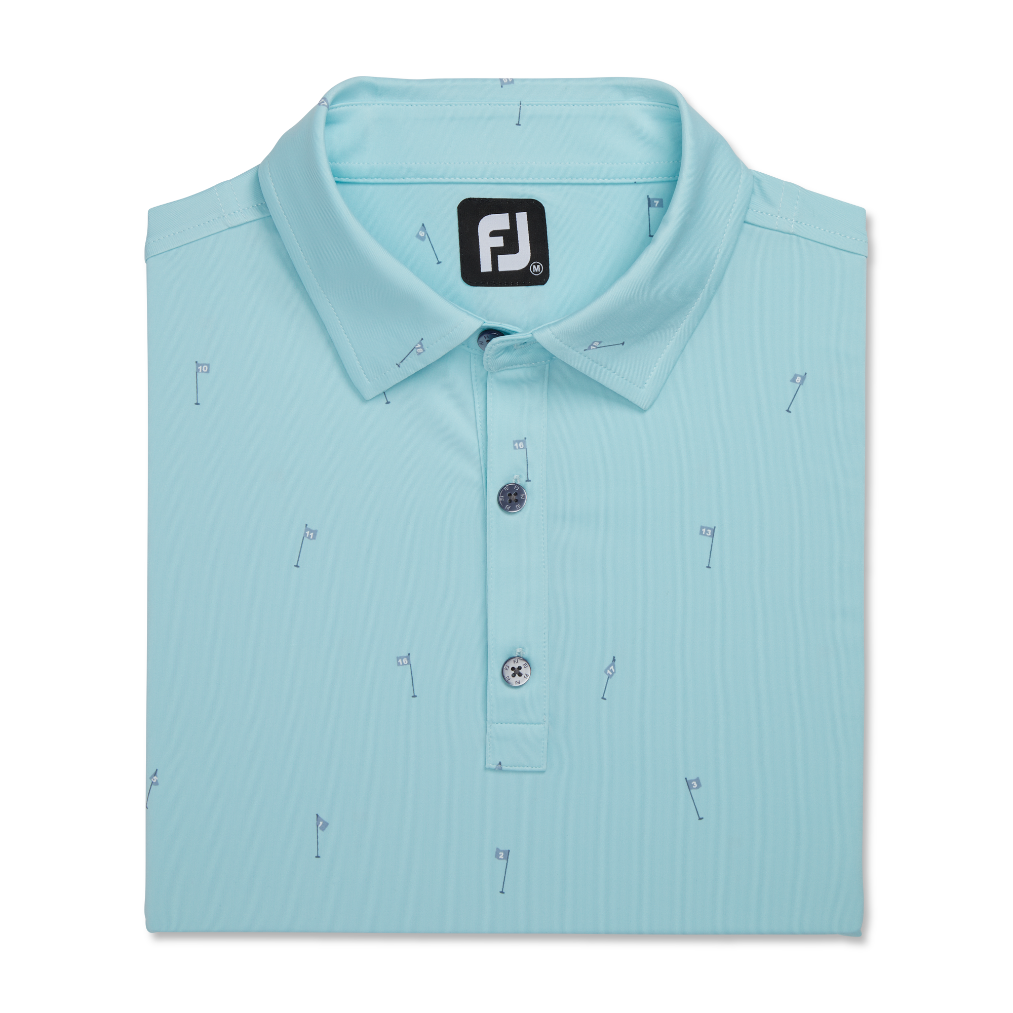 18 Holes Print Lisle Self Collar-Previous Season Style