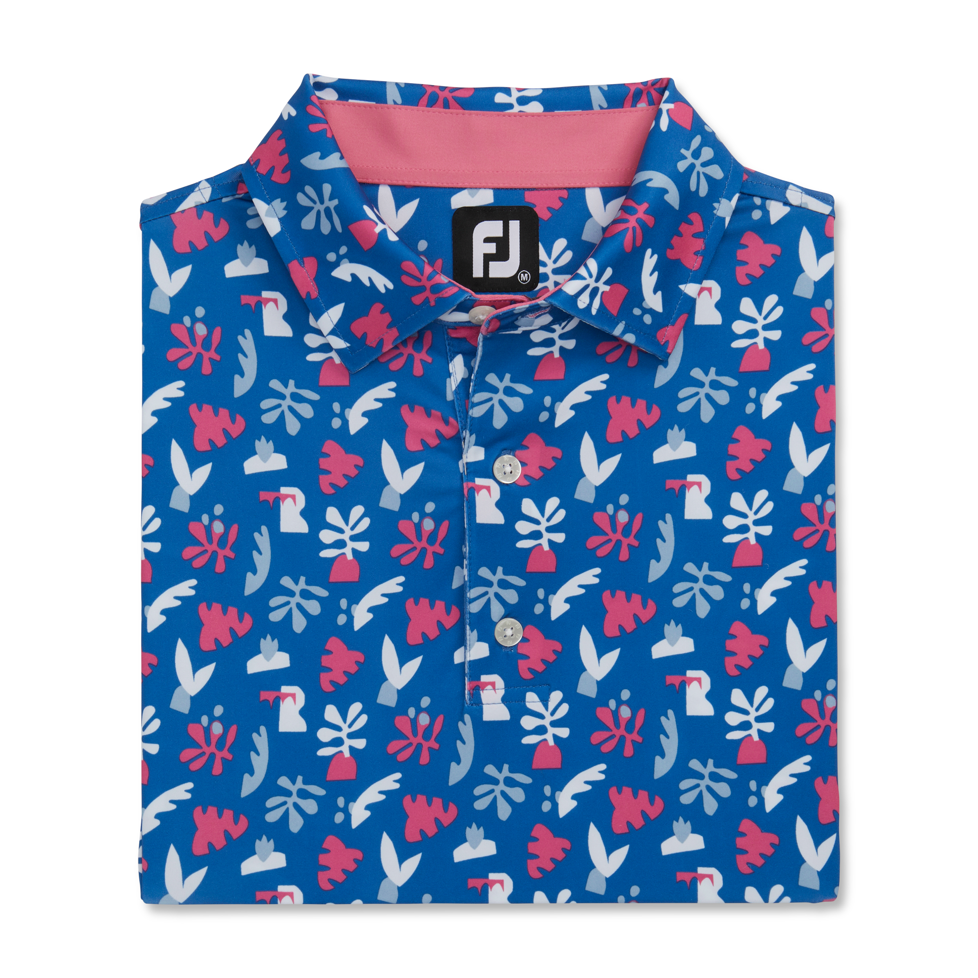 Jungle Leaves Lisle Self Collar-Previous Season Style